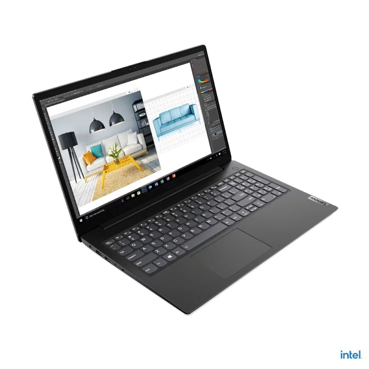 Lenovo Notebook »V15 G2« 39,6 cm / 15,6 ″ Intel Celeron 256 GB SSD Windows 11 Pro