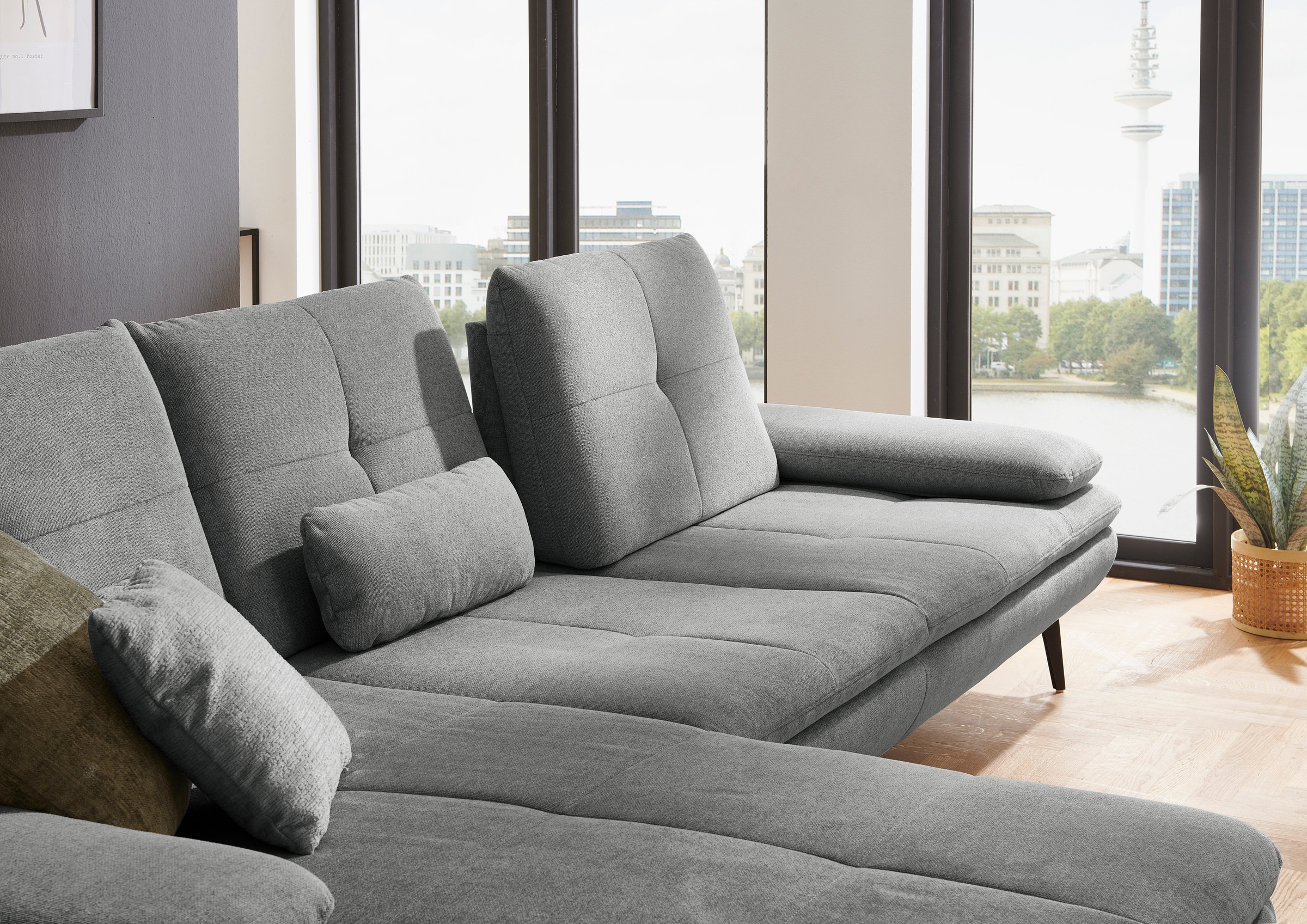 Die PlanBar Ecksofa »MP-IN23002 L-Form«, (2 St.), wahlweise mit Armteil- und Sitztiefenverstellung