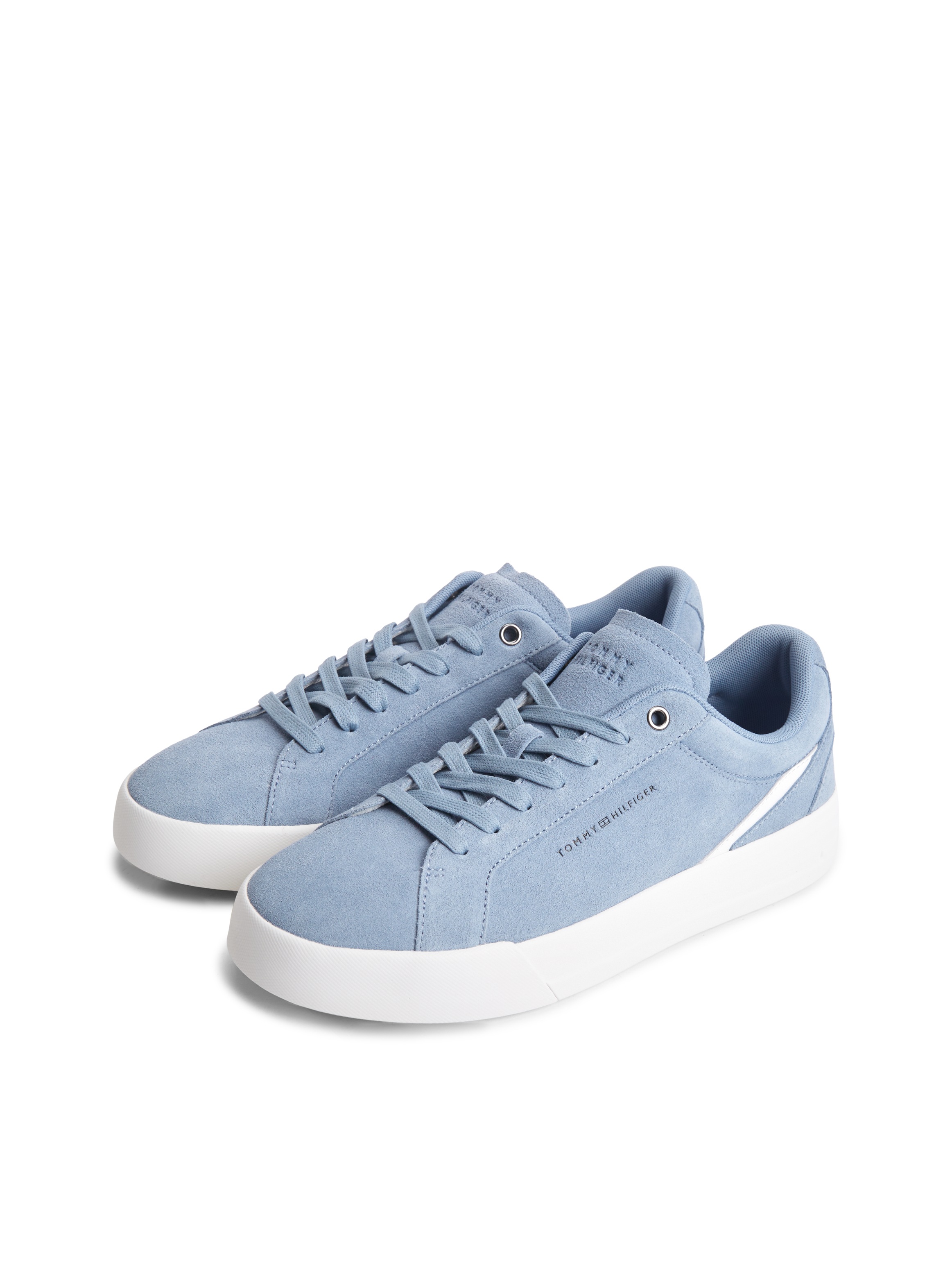 Tommy Hilfiger Sneaker "TH COURT PREMIUM SUEDE" Freizeitschuh, Halbschuh, Schnürer im Retro-Look