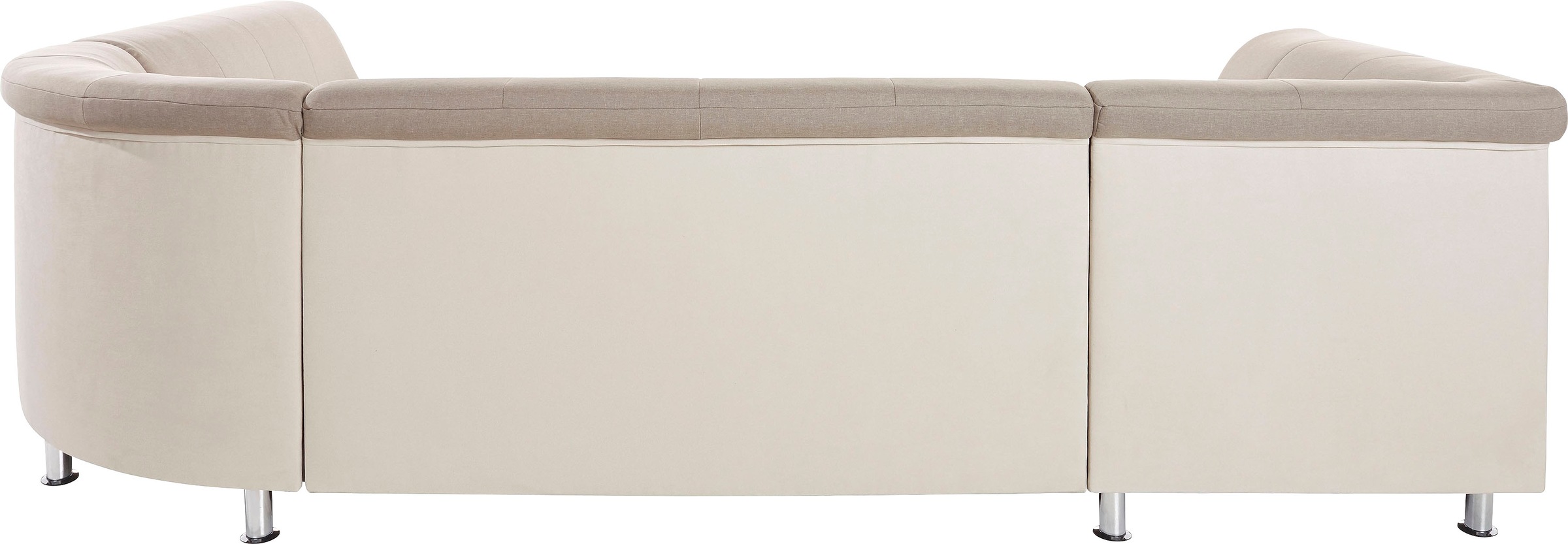 Wohnlandschaft TRENDMANUFAKTUR "Rondo 3, zeitlos und modern, im Materialmix, U-Form", beige (beige, tan), B:320cm H:85cm T:94cm, Kunstleder SOFTLUX / Struktur (77% Polyester; 23% Polyacryl);Luxus-Microfaser ALCAZAR (100% Polyester) / Feinstruktur (100% Po 3