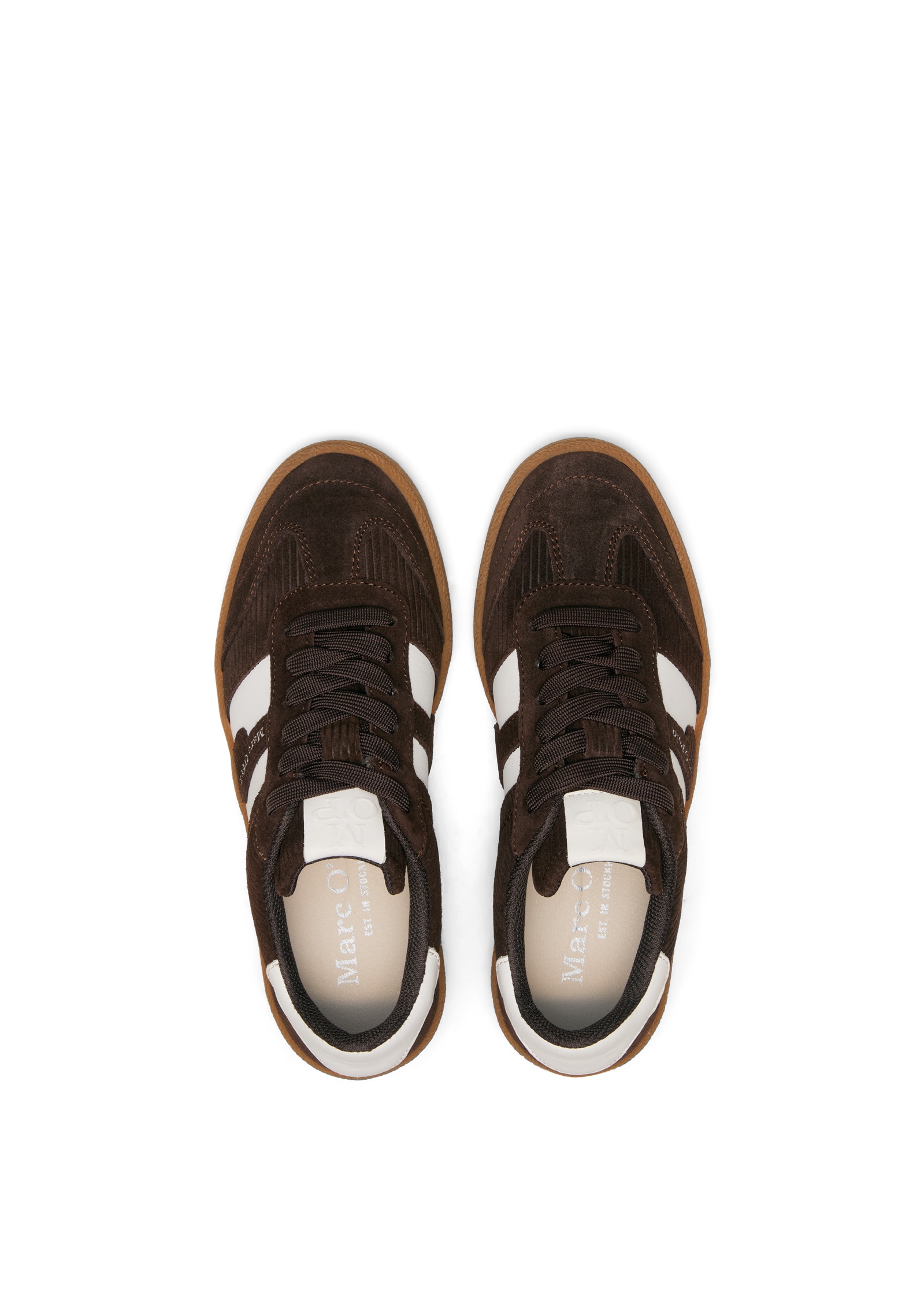 Marc O'Polo Sneaker »aus Leder mit Cordstruktur«
