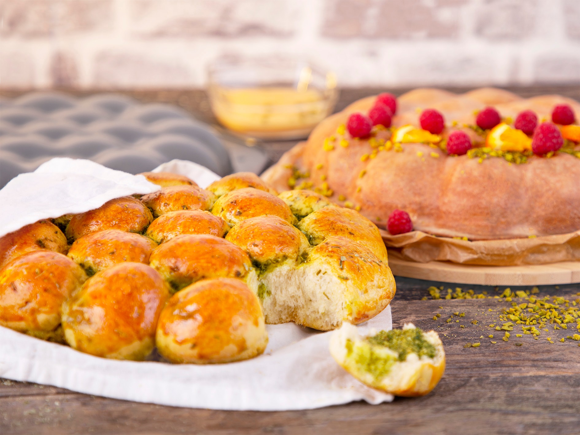 CHG Backform »WOLKENSONNE "Emaille"«, (Set, 2 St.), inkl. Rezeptheft, Made in Germany