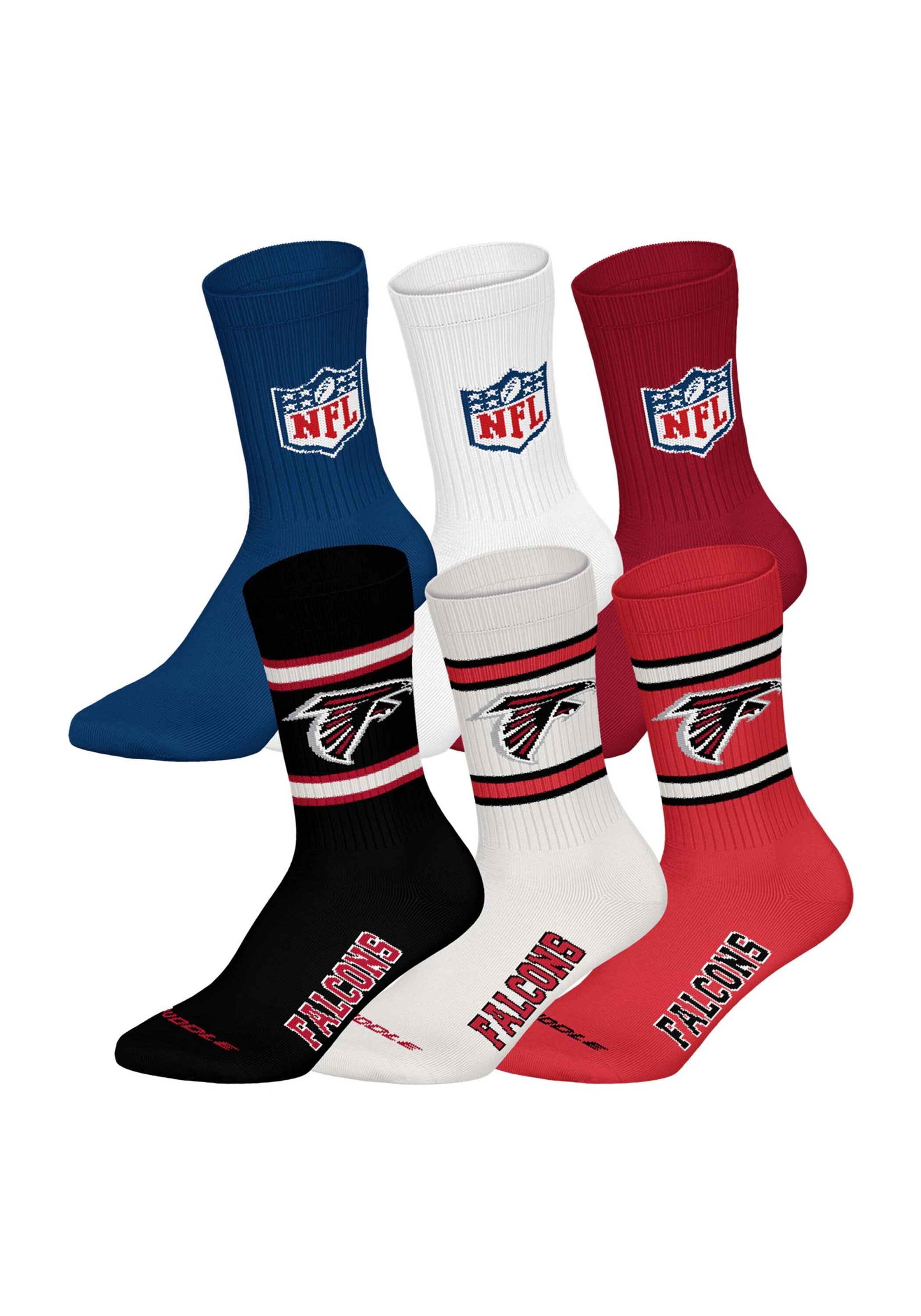 NFL Kurzsocken "Socken NFL 6Pack Crew Socks 6er Pack"
