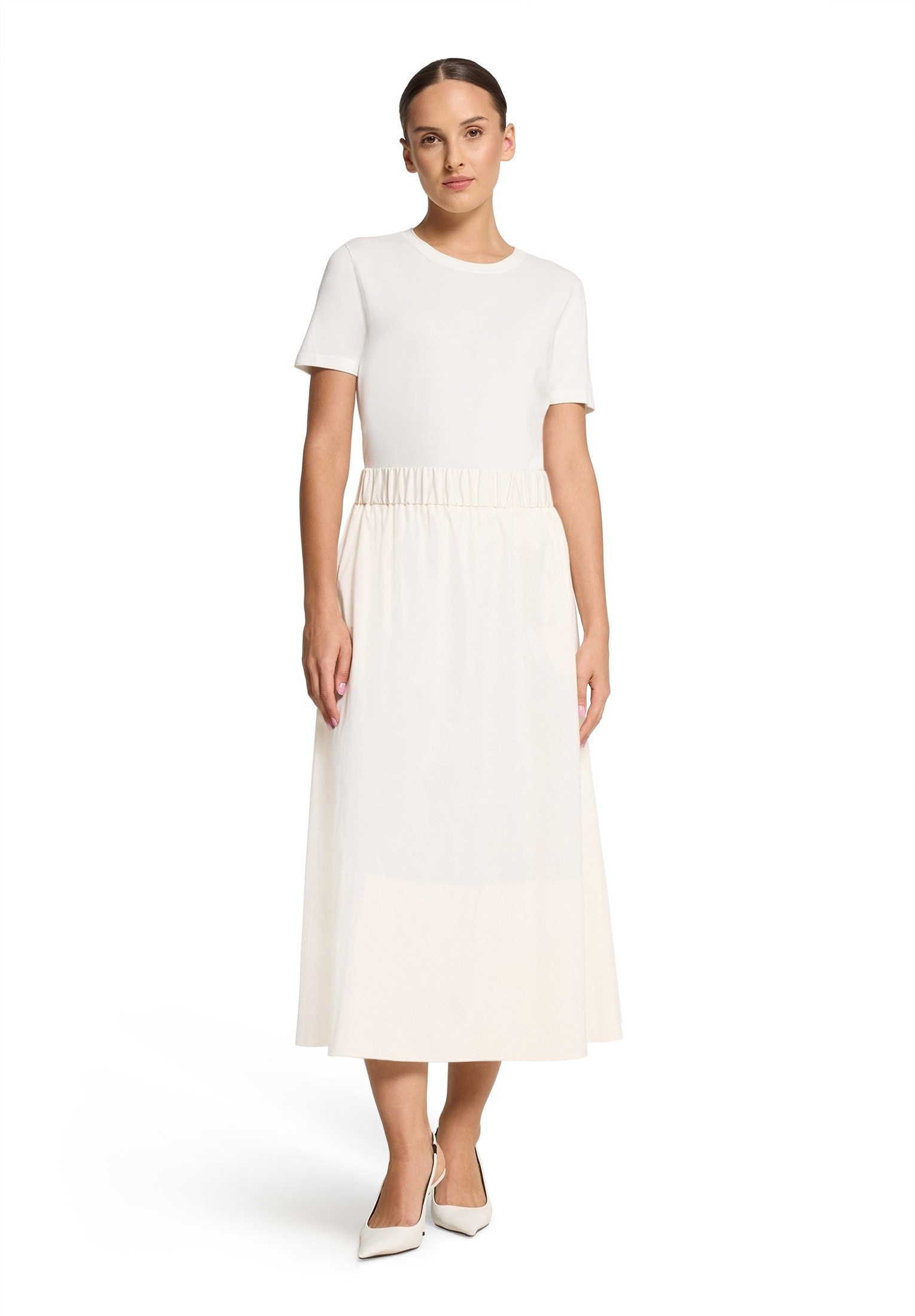 Vera Mont Maxirock »Vera Mont Damen Baumwollrock mit Gummizug«, Form