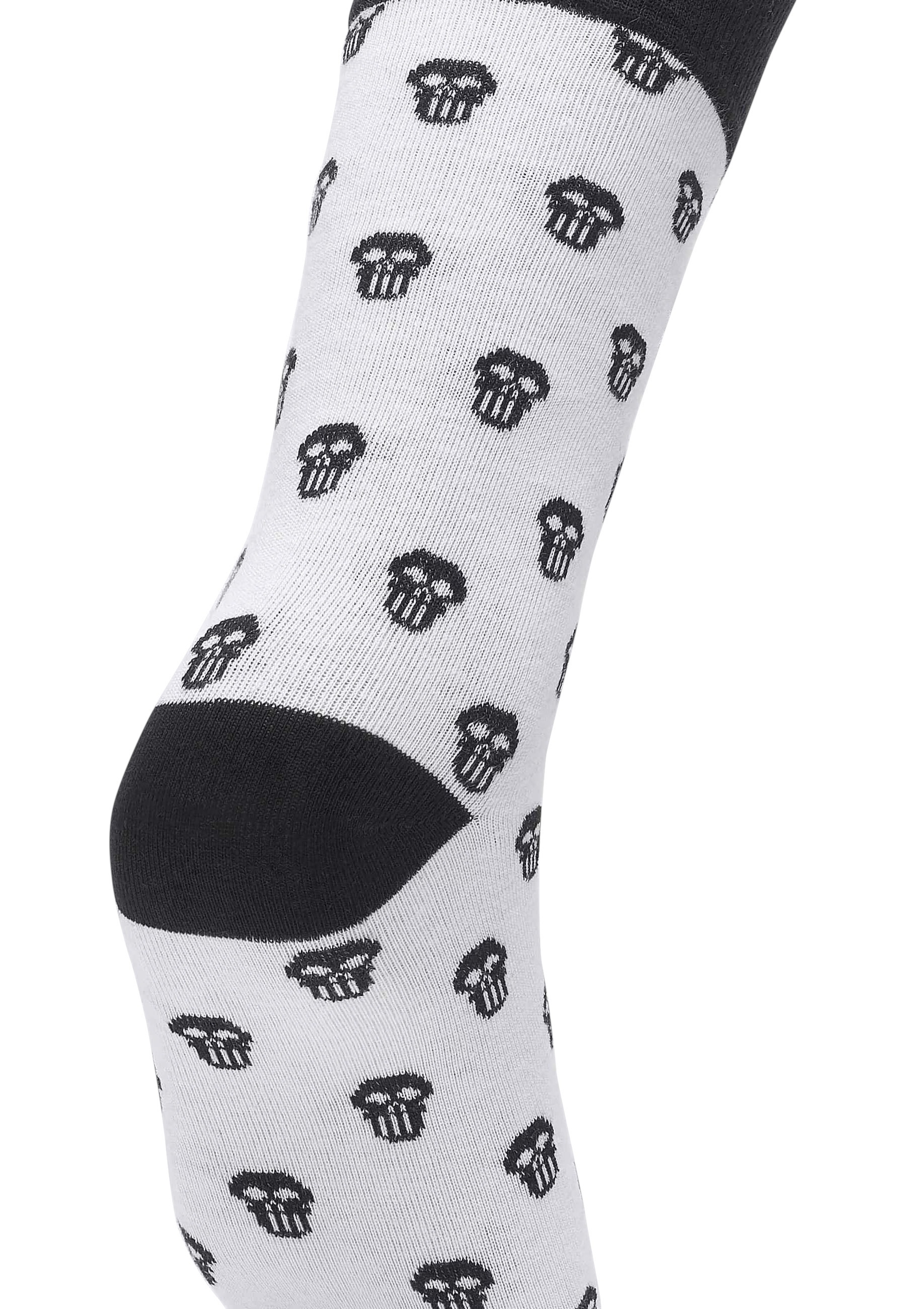 URBAN CLASSICS Basicsocken »Urban Classics Unisex Skull Allover 2-Pack« 1 Paar tlg.
