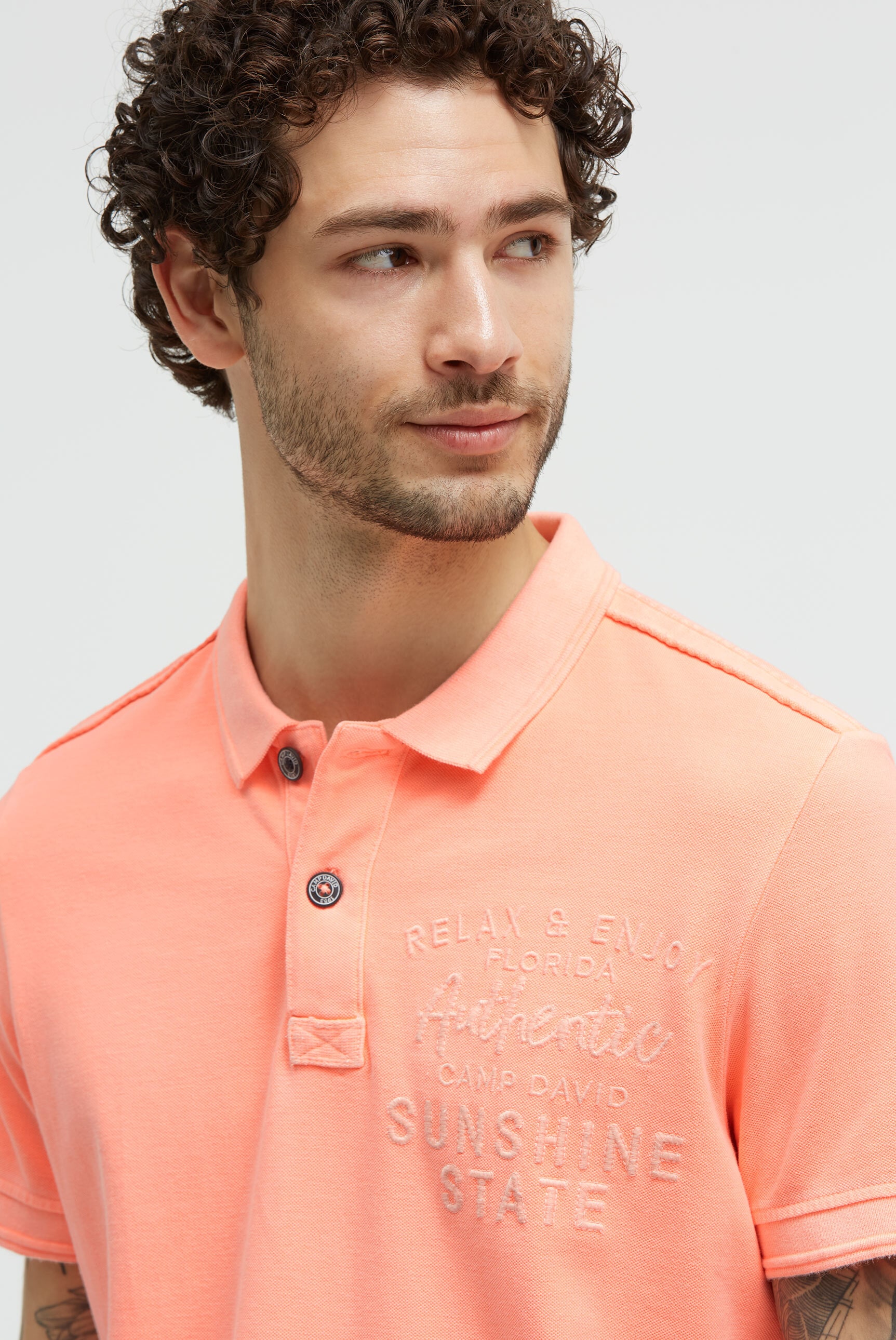 CAMP DAVID Poloshirt aus Baumwolle