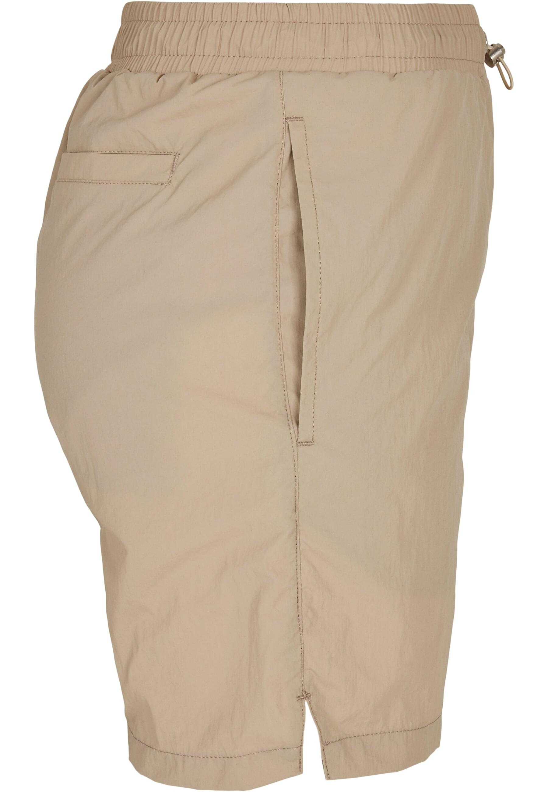 URBAN CLASSICS Stoffhose »Urban Classics Damen Ladies Crinkle Nylon Shorts«, (1 tlg.)
