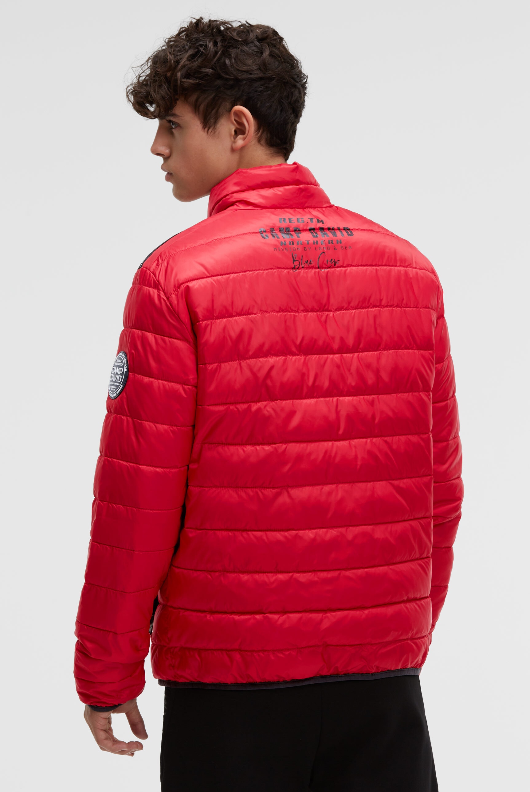 CAMP DAVID Outdoorjacke ohne Kapuze mit Windfangleiste