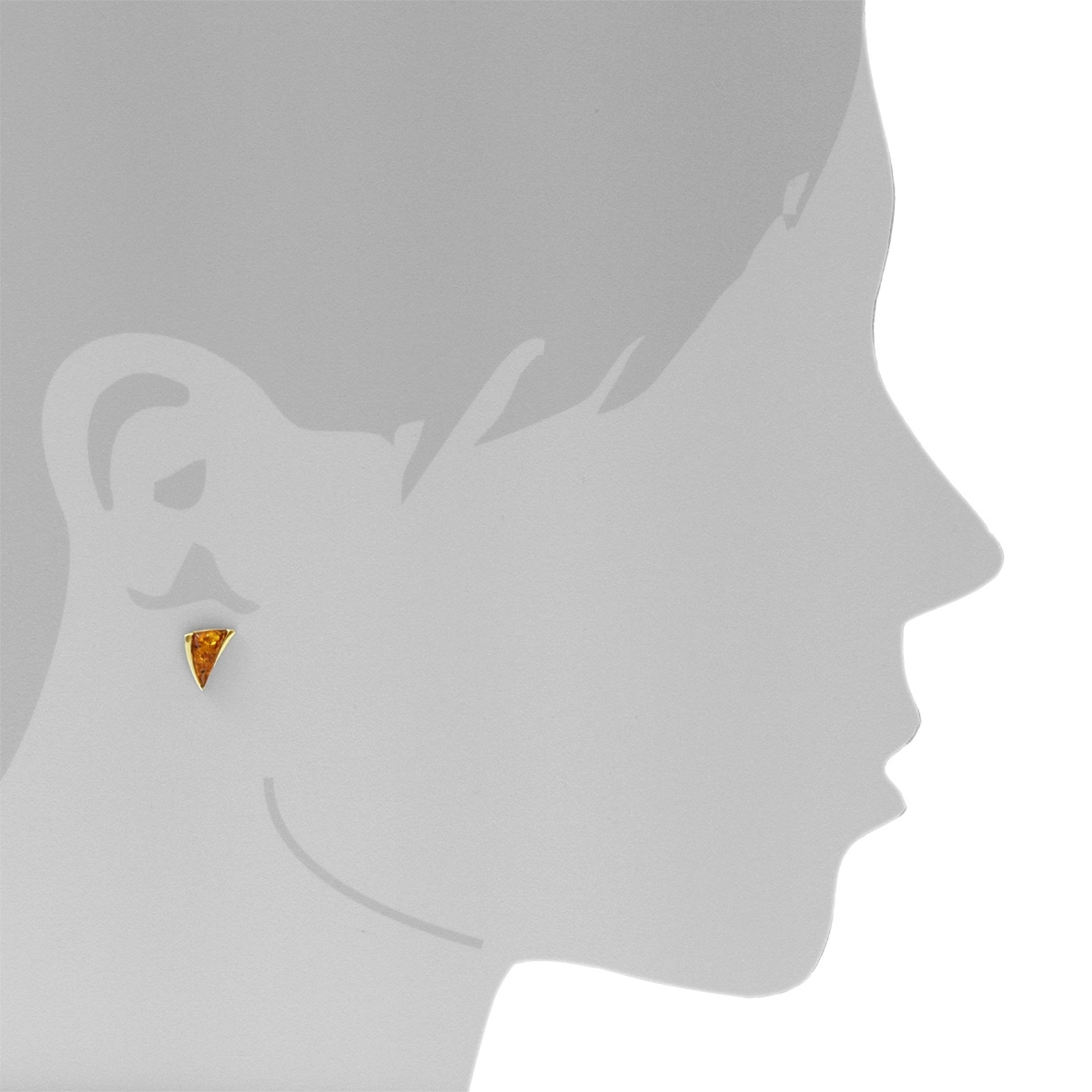 OSTSEE-SCHMUCK Paar Ohrstecker »- Imke - Gold 333/000 - Bernstein«