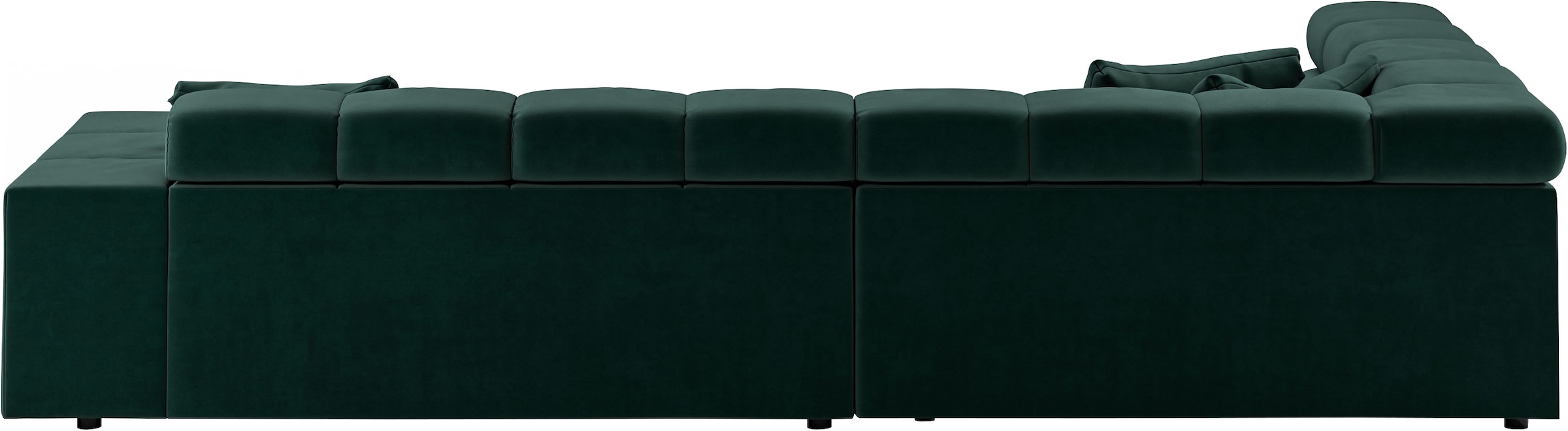 INOSIGN Ecksofa »Ancona incl. Kopfteilverstellung, OTTOs Choice, Breite 319cm, L-Form«, wahlweise motorische Sitztiefenverstellung, auch in Cord + Easy Care