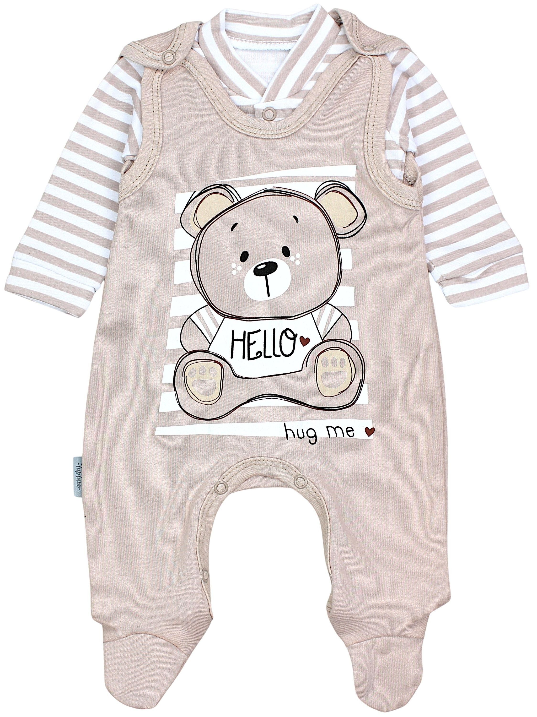 TupTam Strampler "Set Baby Unisex Strampler-Set mit Aufdruck Spruch 2-tlg"