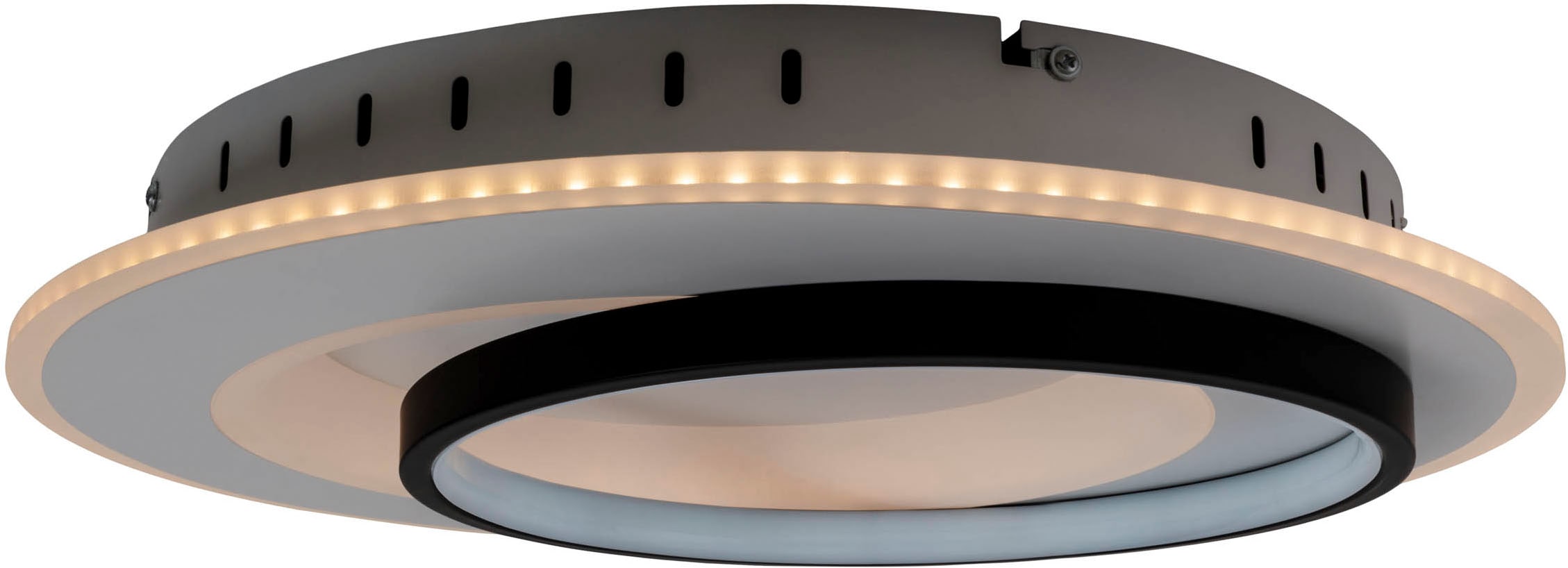 näve LED Deckenleuchte »Malea«, 1 flammig, Leuchtmittel LED-Modul | LED wechselbar, dimmbar per Fernbedienung, CCT, Memory, Nachtlicht, D: 49 cm, weiß