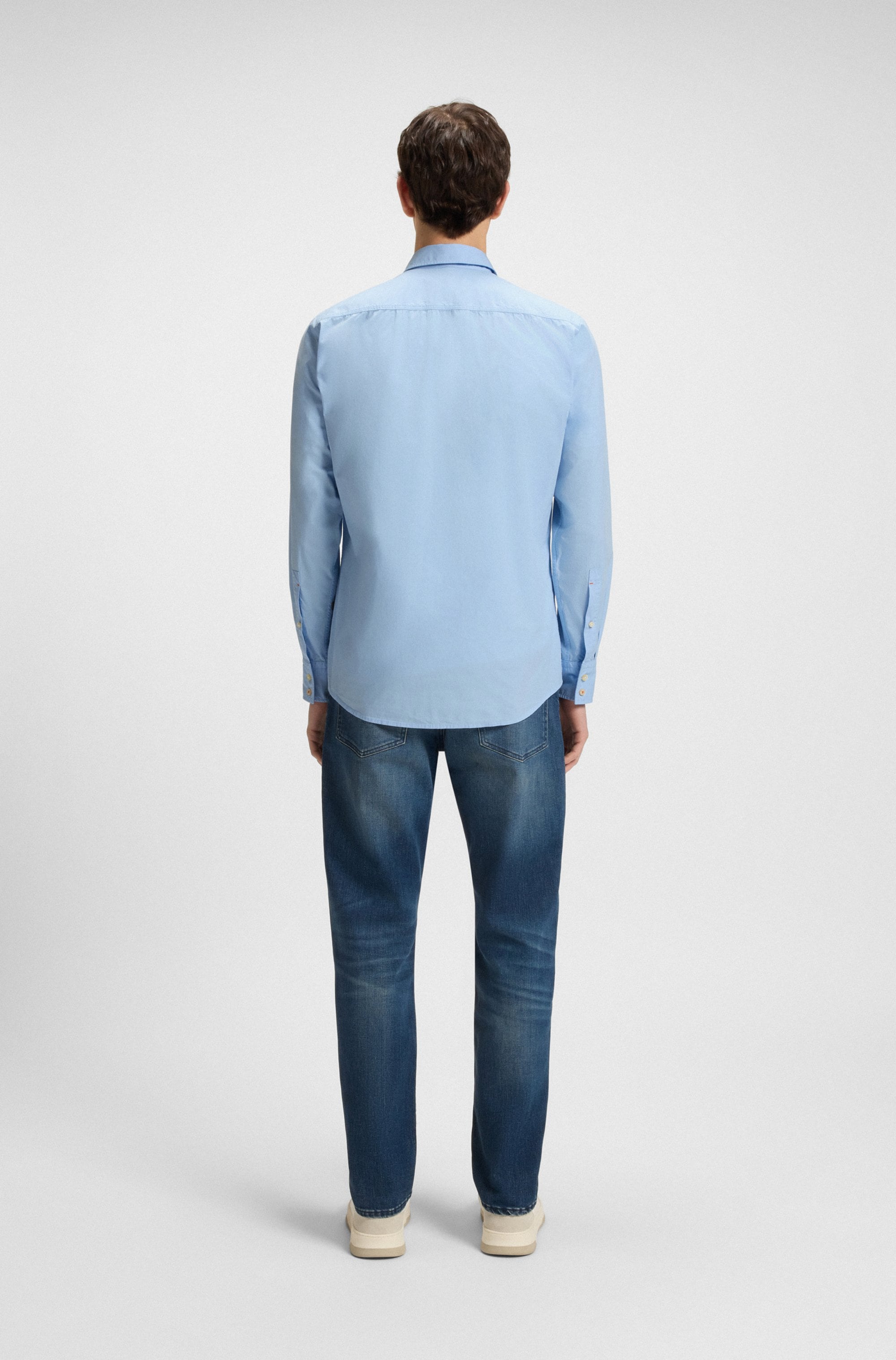 BOSS ORANGE Langarmhemd »Relegant_6_M«, mit BOSS Stickerei