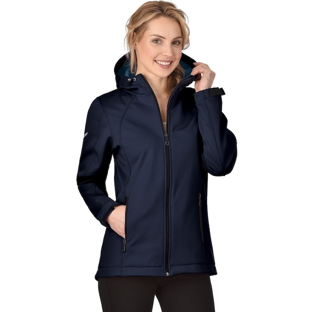 Trigema Softshelljacke »TRIGEMA Taillierte Softshell–Kapuzenjacke« für  bestellen | BAUR