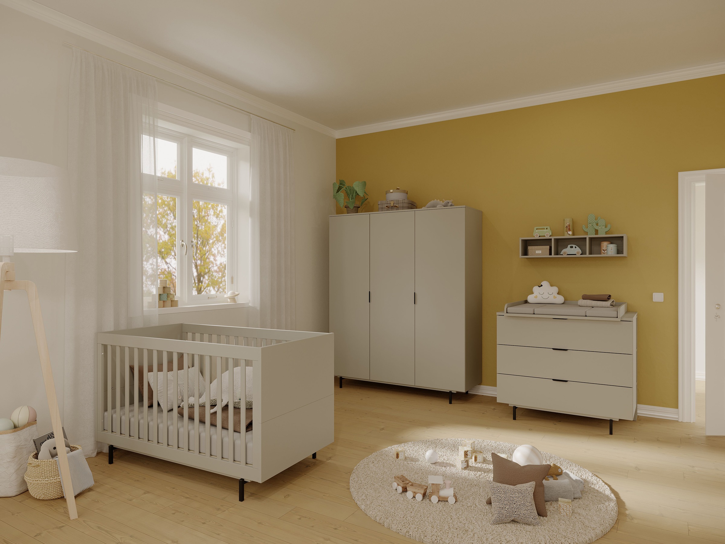 GERMANIA Kinderkleiderschrank "Tomino" 1 Stk. tlg. modernes Design, gedämpf günstig online kaufen