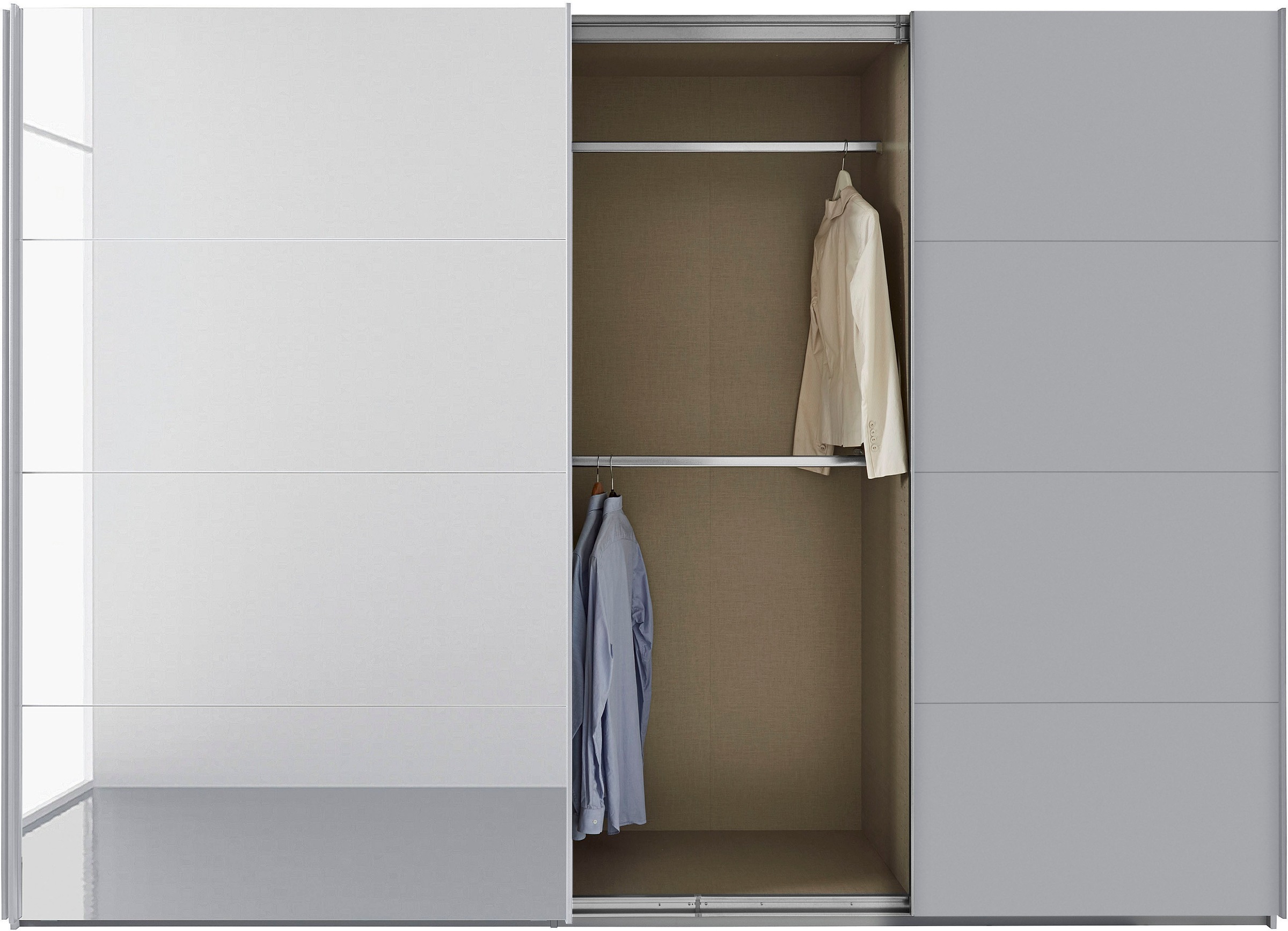 Böden Wäscheeinteilung mit zusätzlichen Innenschubladen Schwebetürenschrank | BAUR rauch sowie »Oteli«, 3 inkl.