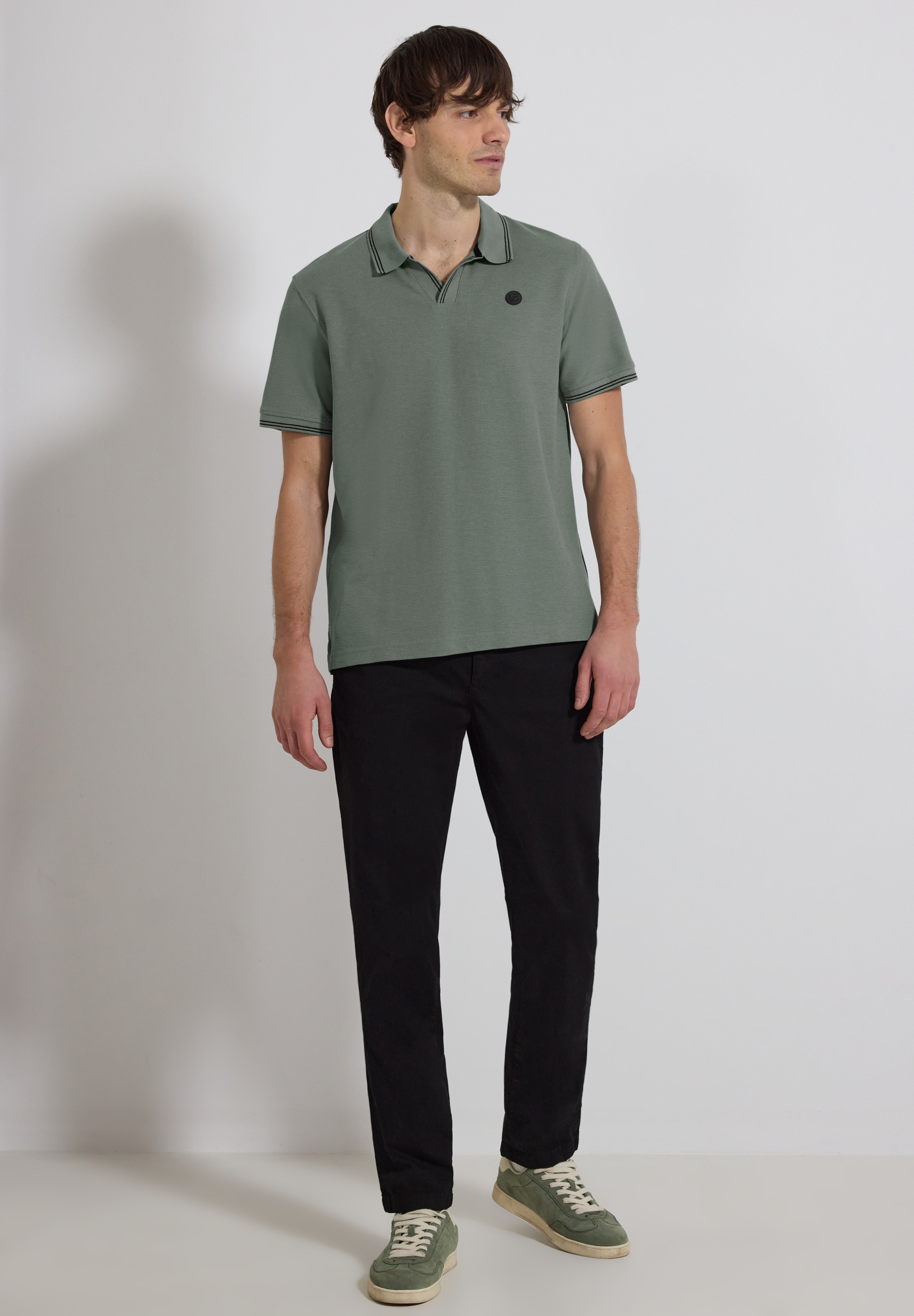 STREET ONE MEN Poloshirt im soften Baumwoll-Mix