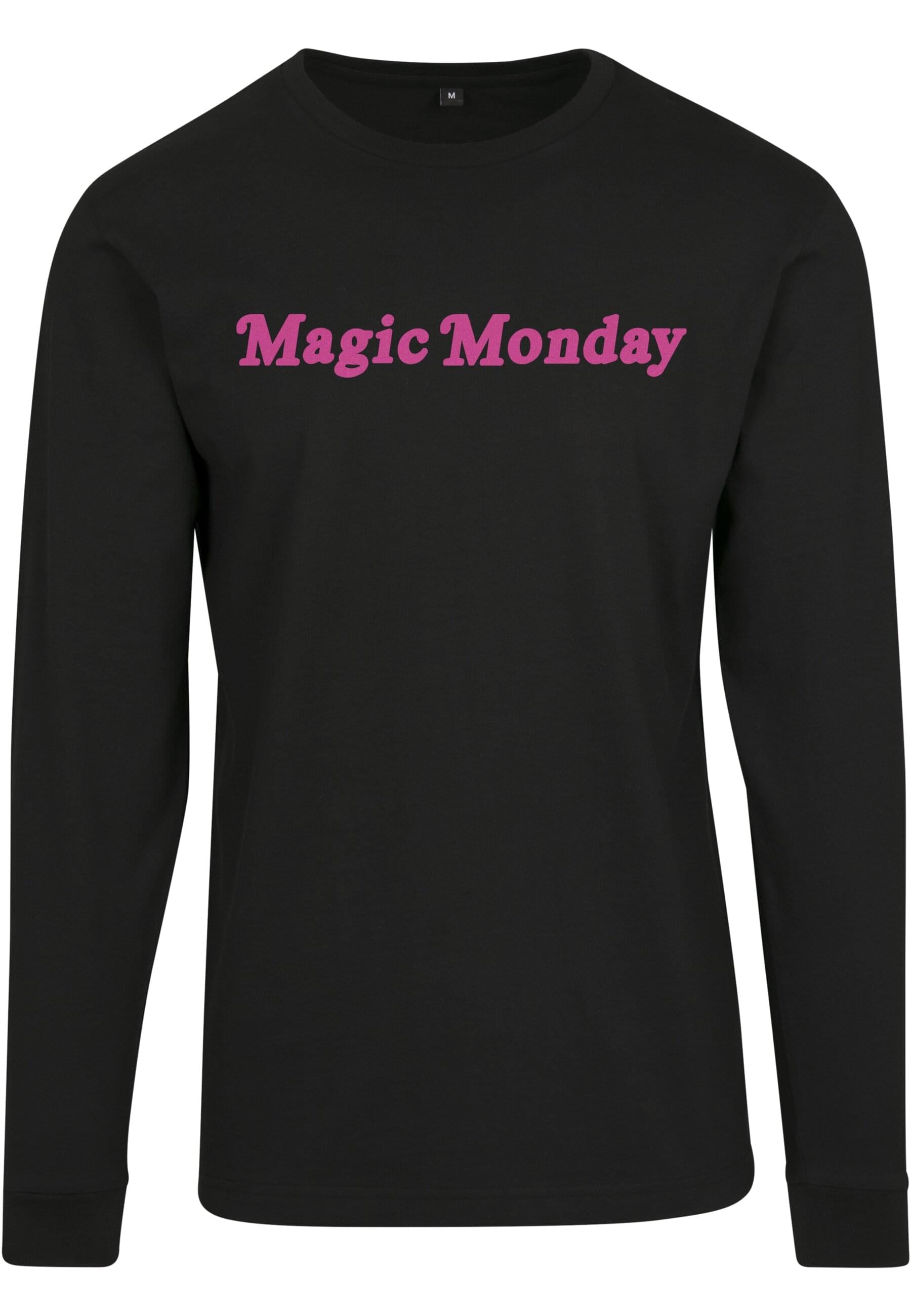 MisterTee Longsleeve »MisterTee Damen Ladies Magic Monday Slogan Longsleeve«