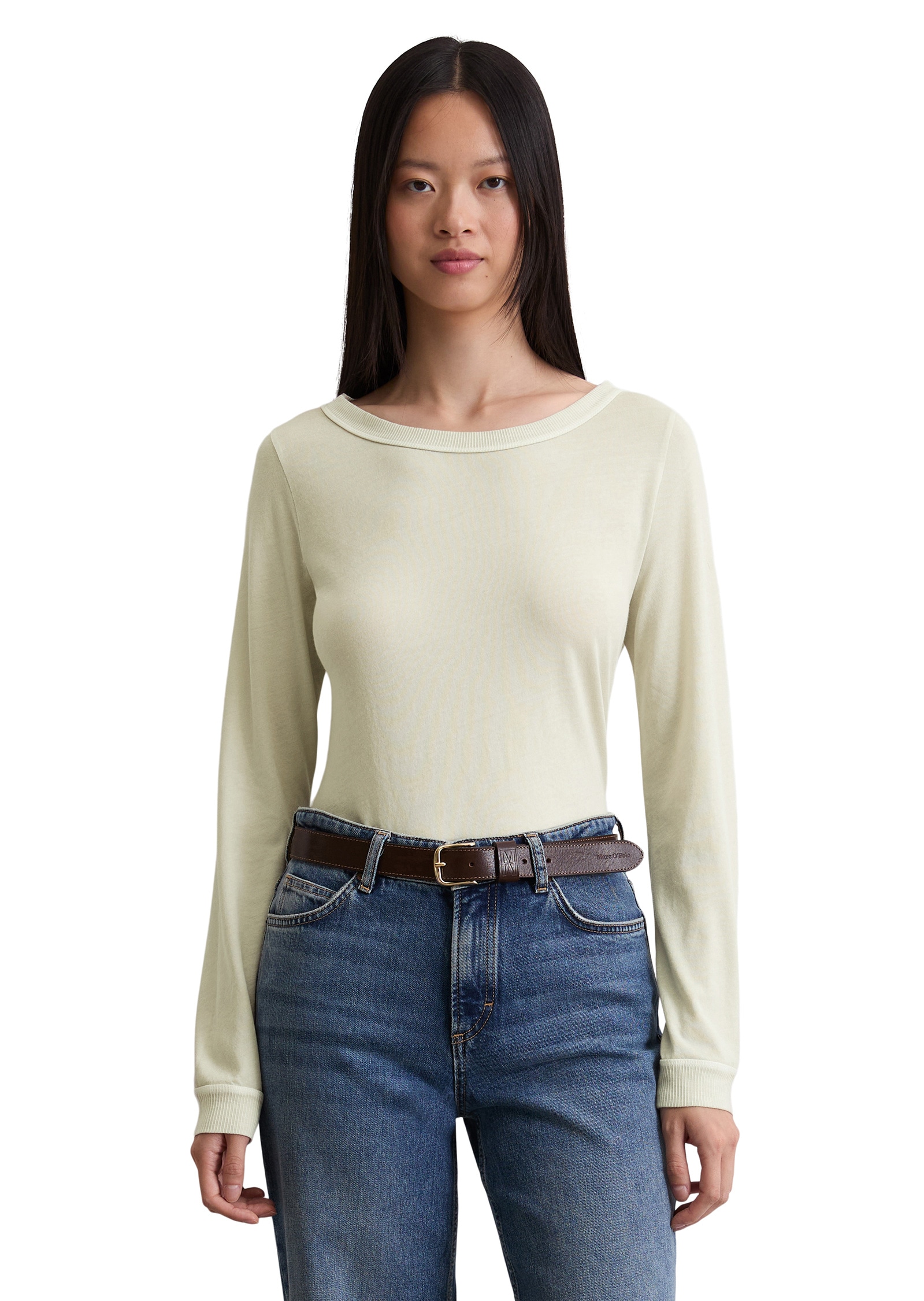 Marc OPolo Langarmshirt "aus Organic Cotton" günstig online kaufen