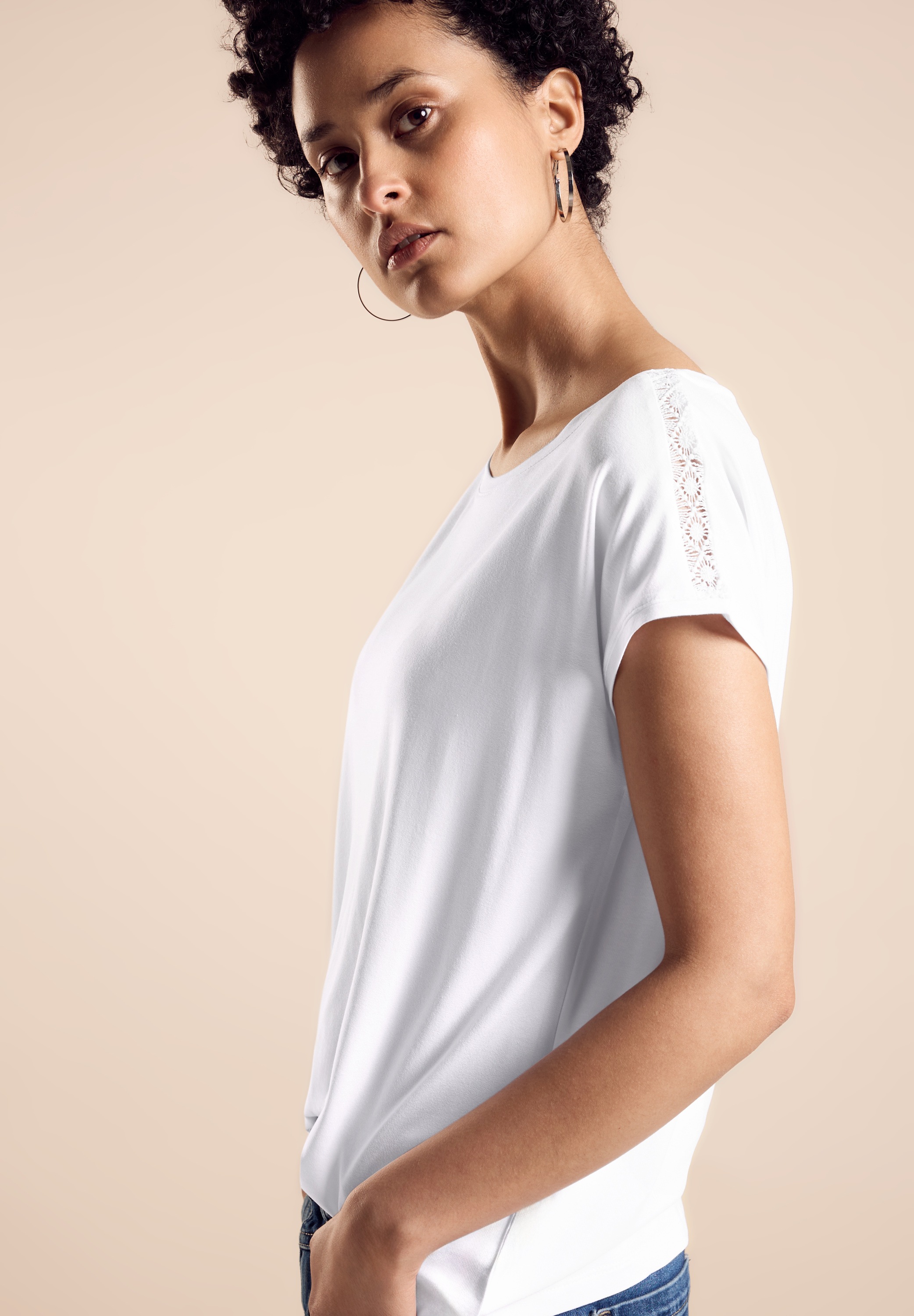 STREET ONE Shirttop, mit Stickerei