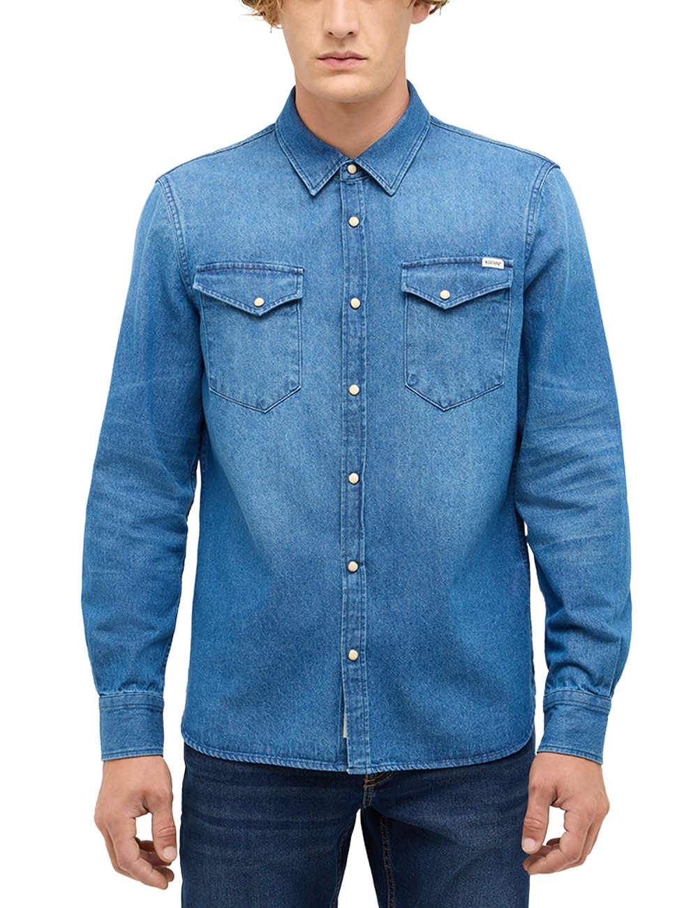 MUSTANG Langarmhemd "Herren Style Duver" günstig online kaufen