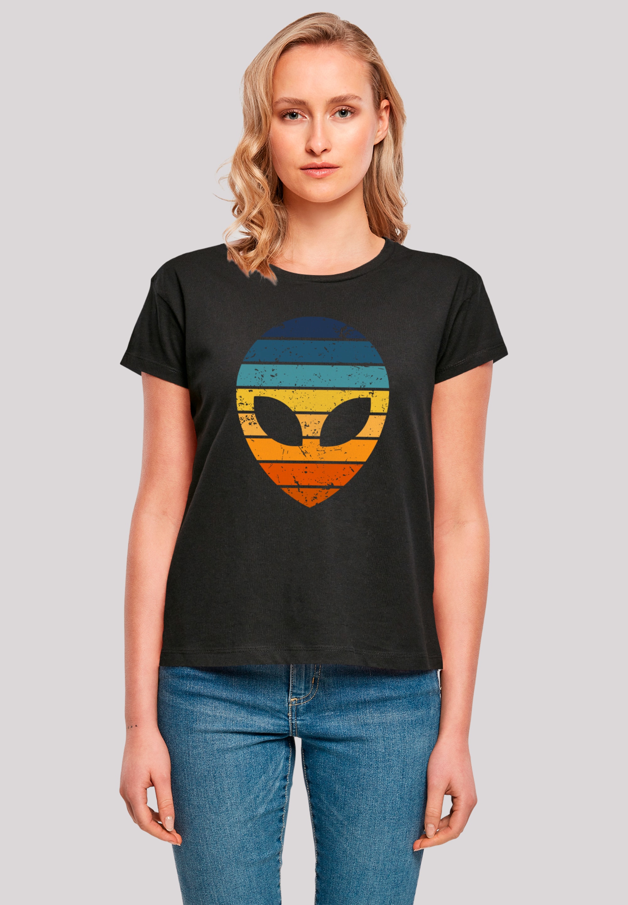 F4NT4STIC T-Shirt "Alien Sonnenuntergang Retro", Premium Qualität günstig online kaufen
