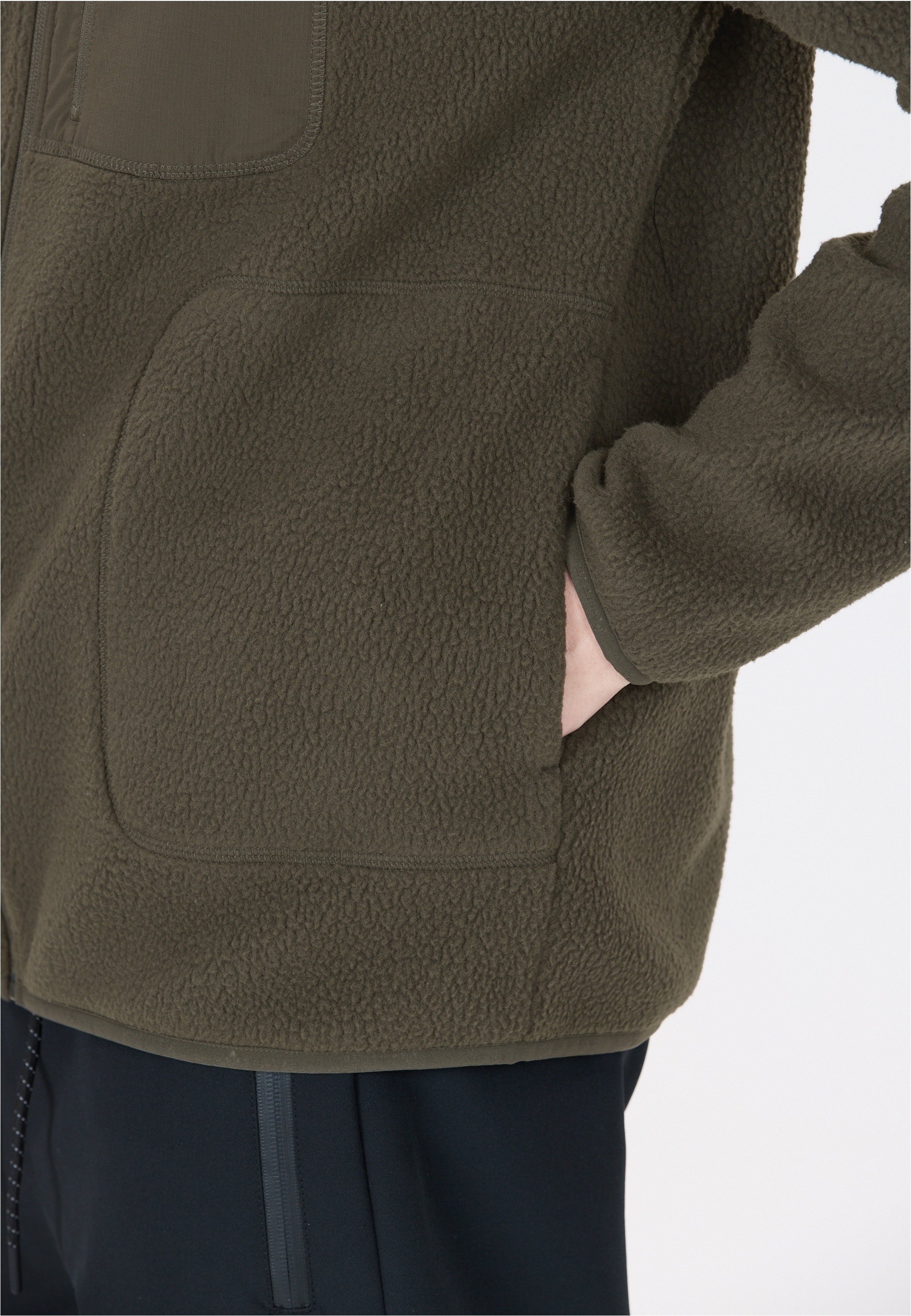 WHISTLER Strickpullover »Felis«, aus weichem Teddyfleece mit flachen Nähten