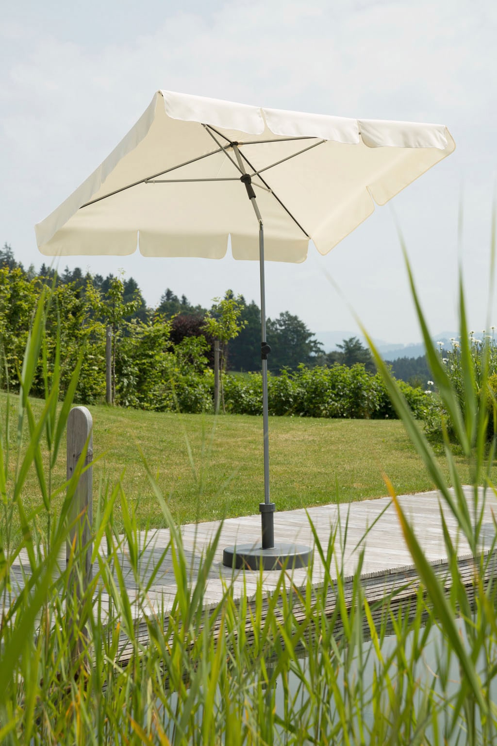 Schneider Schirme Rechteckschirm "Locarno", abknickbar, ohne Schirmständer