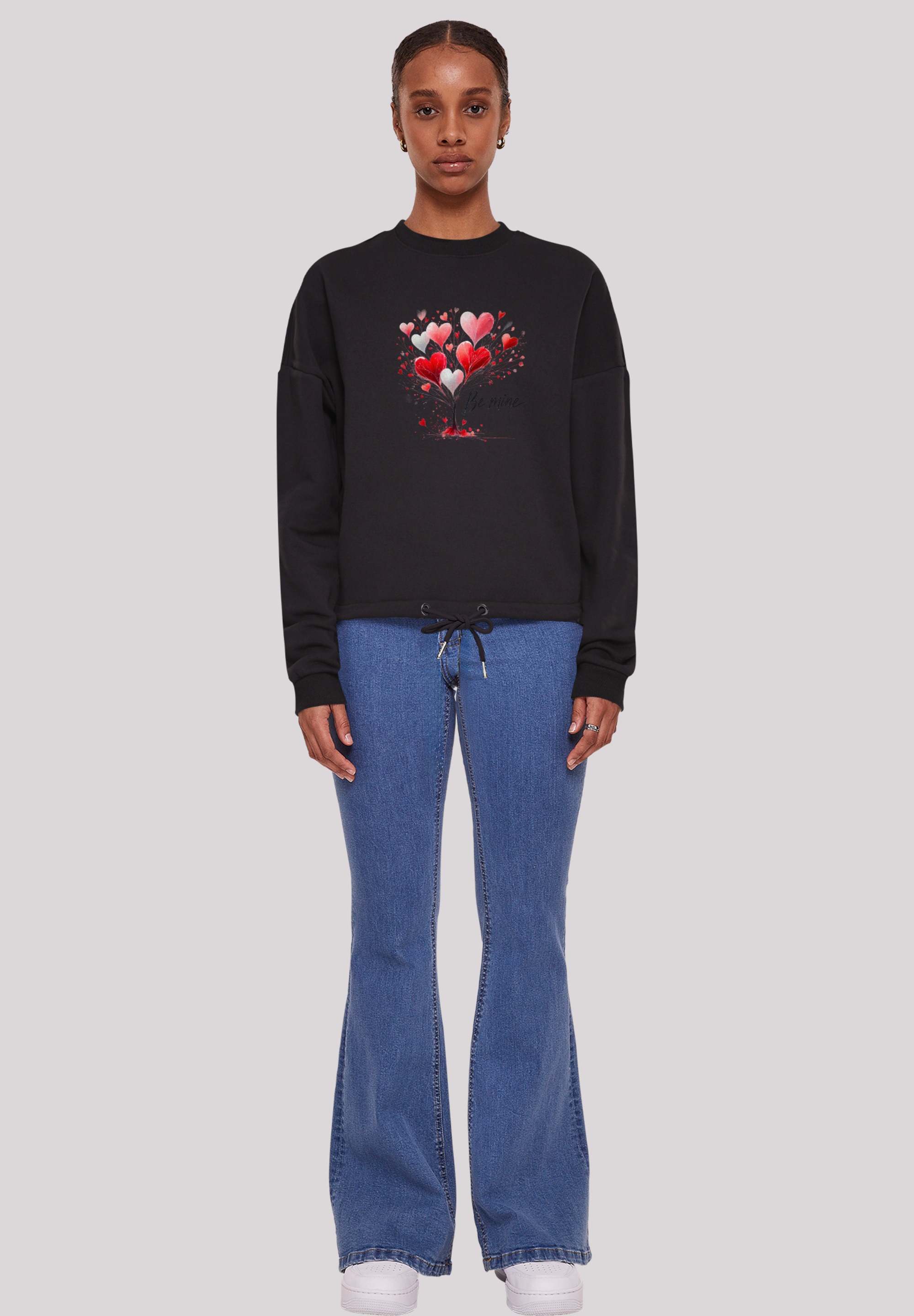 F4NT4STIC Sweatshirt »Herzbaum Be Mine!«, Premium Qualität
