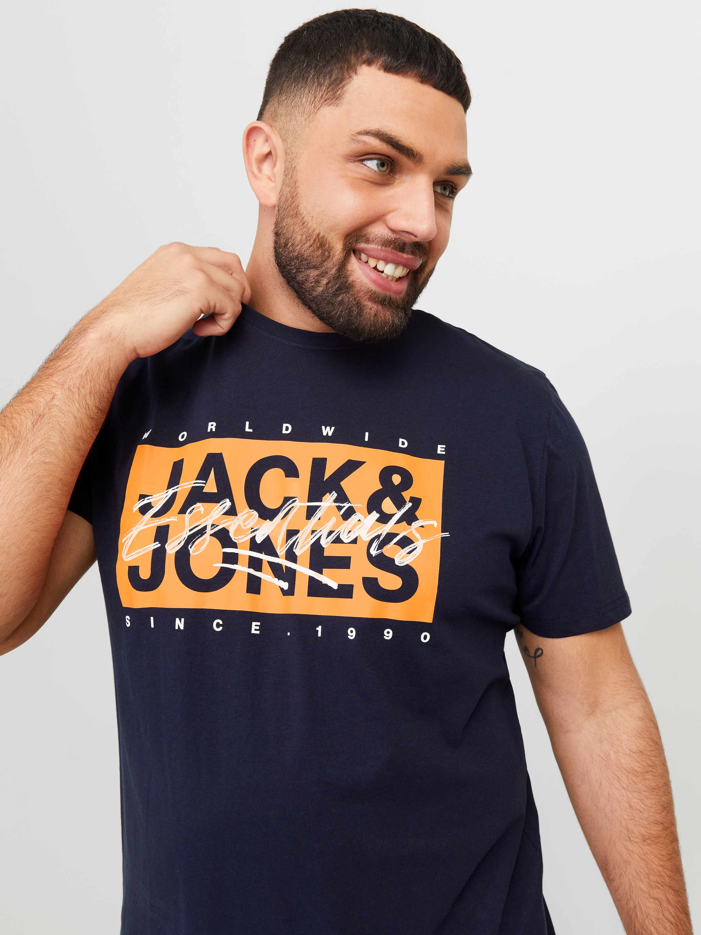 Jack & Jones PlusSize Rundhalsshirt "JJCOLTON TEE SS CREW NECK PLS" günstig online kaufen