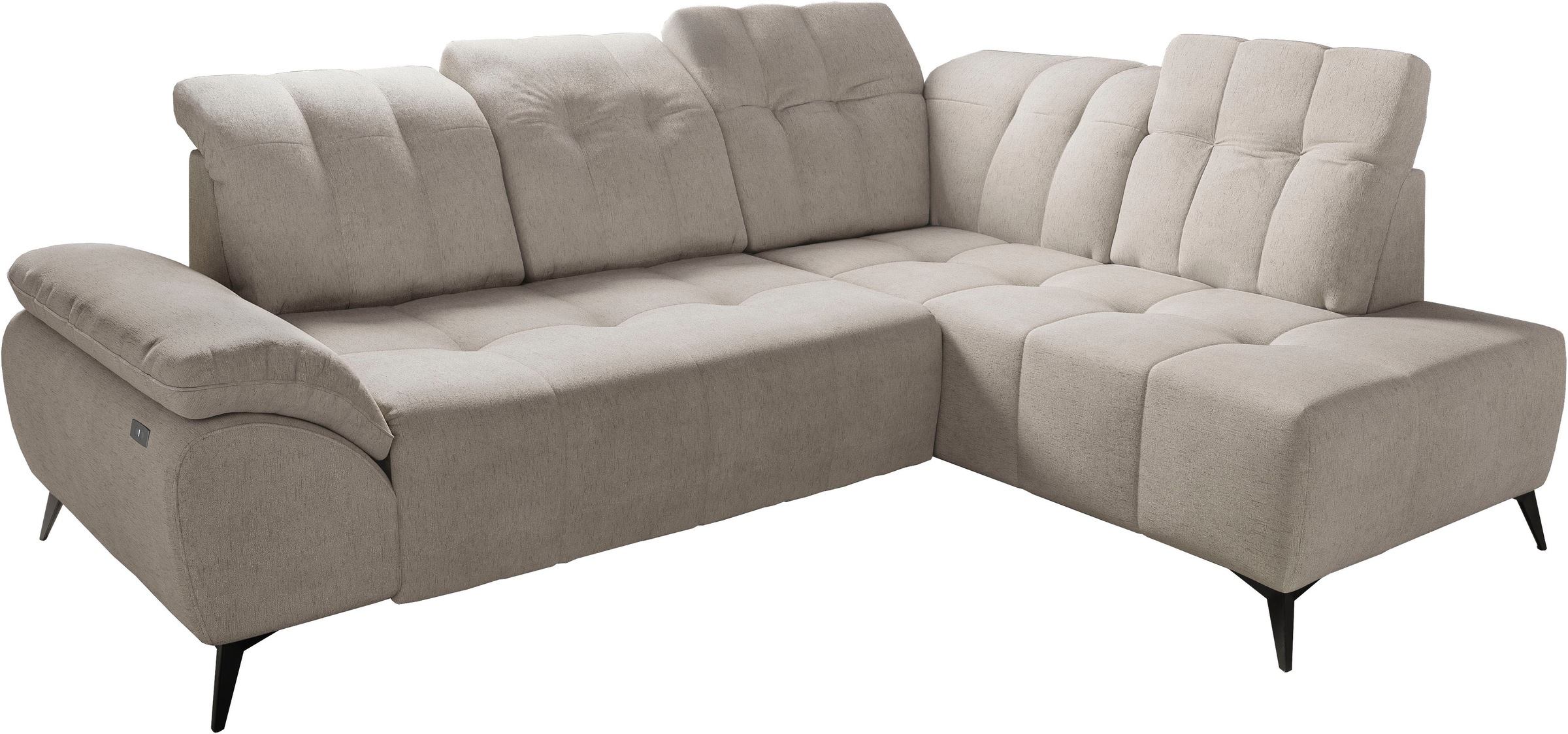 Home Affaire Fiore Corner Sofa electric adjustable taupe 272cm 2