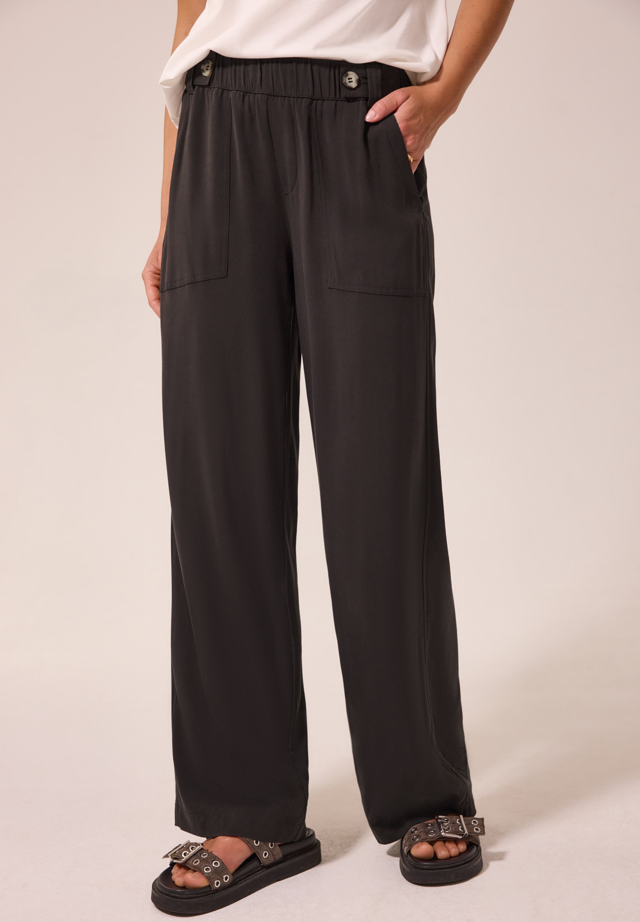 STREET ONE STUDIO Stoffhose mit Wide Legs