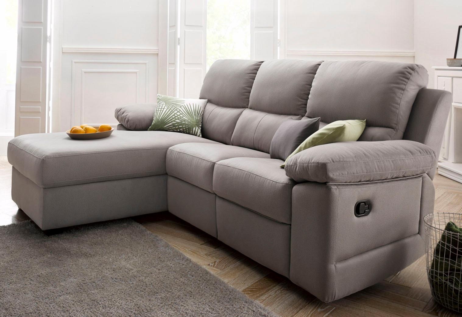 ATLANTIC home collection Ecksofa, mit Relaxfunktion und Federkern