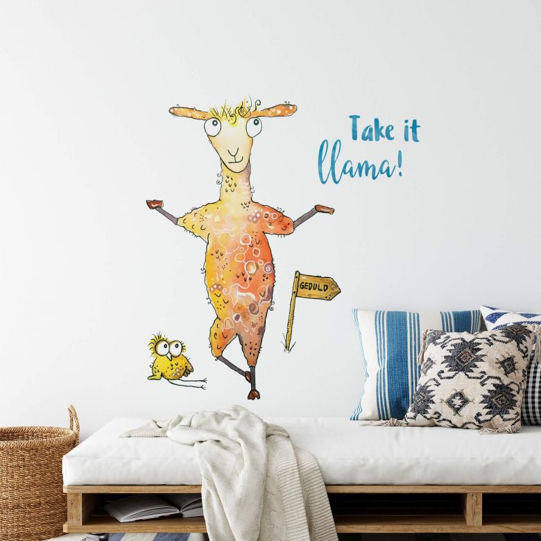 Wall-Art Wandtattoo »Lebensfreude St.) kaufen Take BAUR | it (1 - llama«