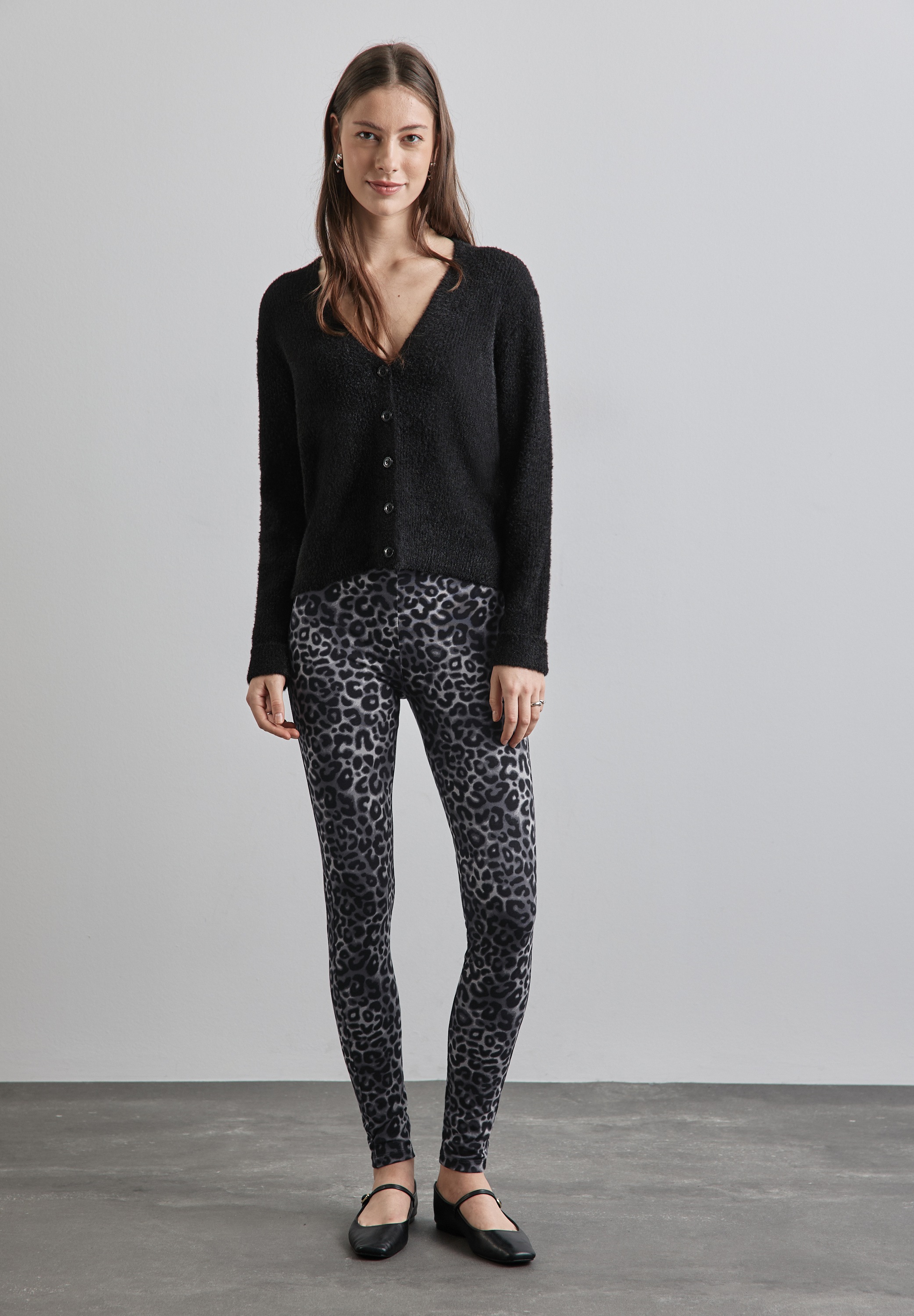 STREET ONE Leggings, aus Baumwolle mit Stretchanteil