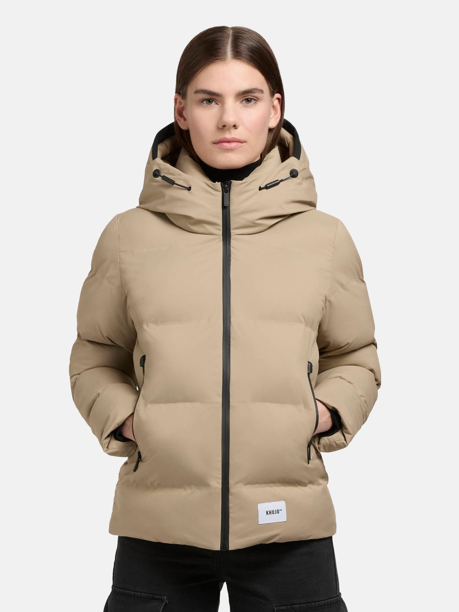 khujo Winterjacke "Liev-YM", mit Kapuze, Warme Damen Winter Steppjacke