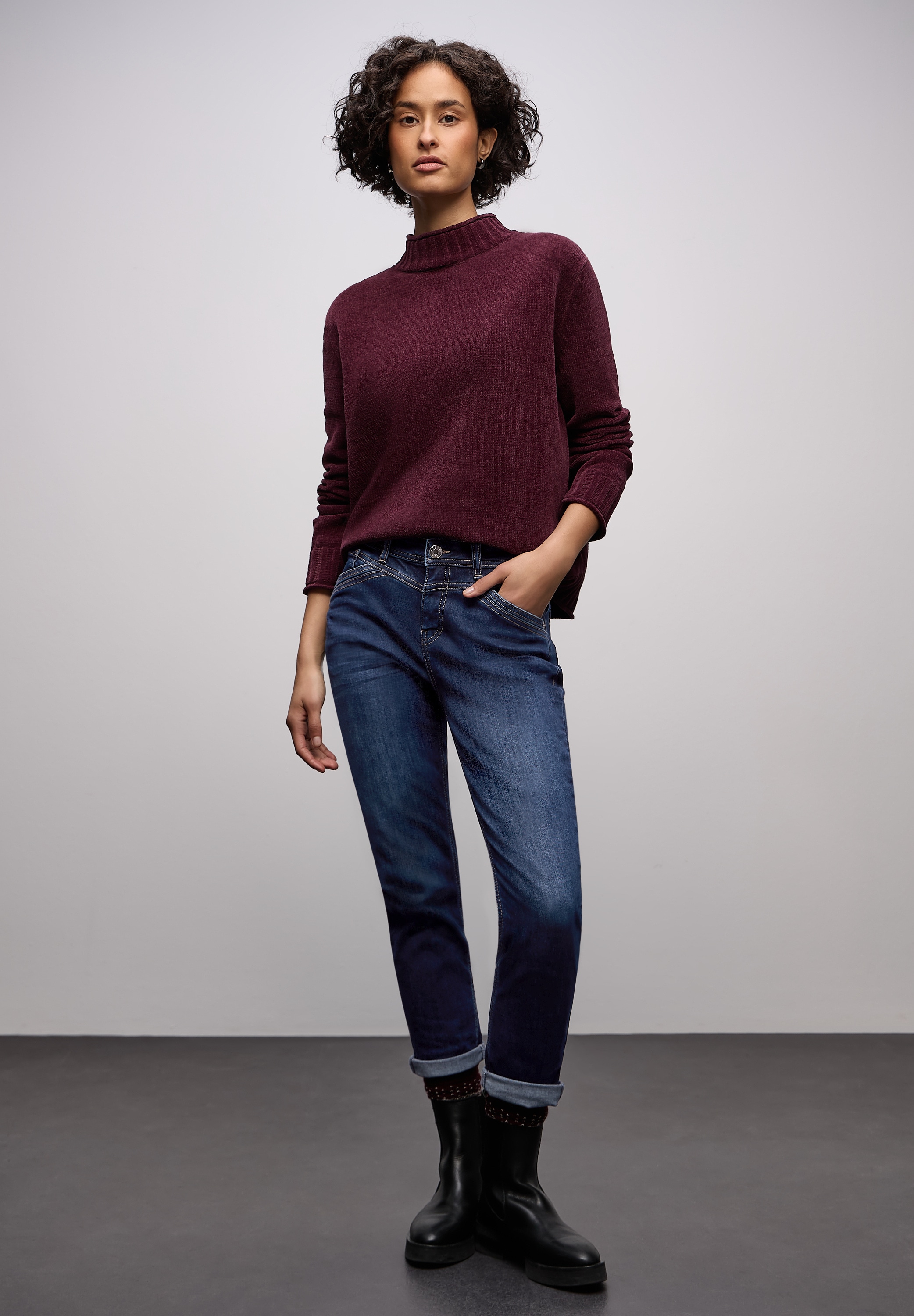 STREET ONE Loose-fit-Jeans Middle Waist