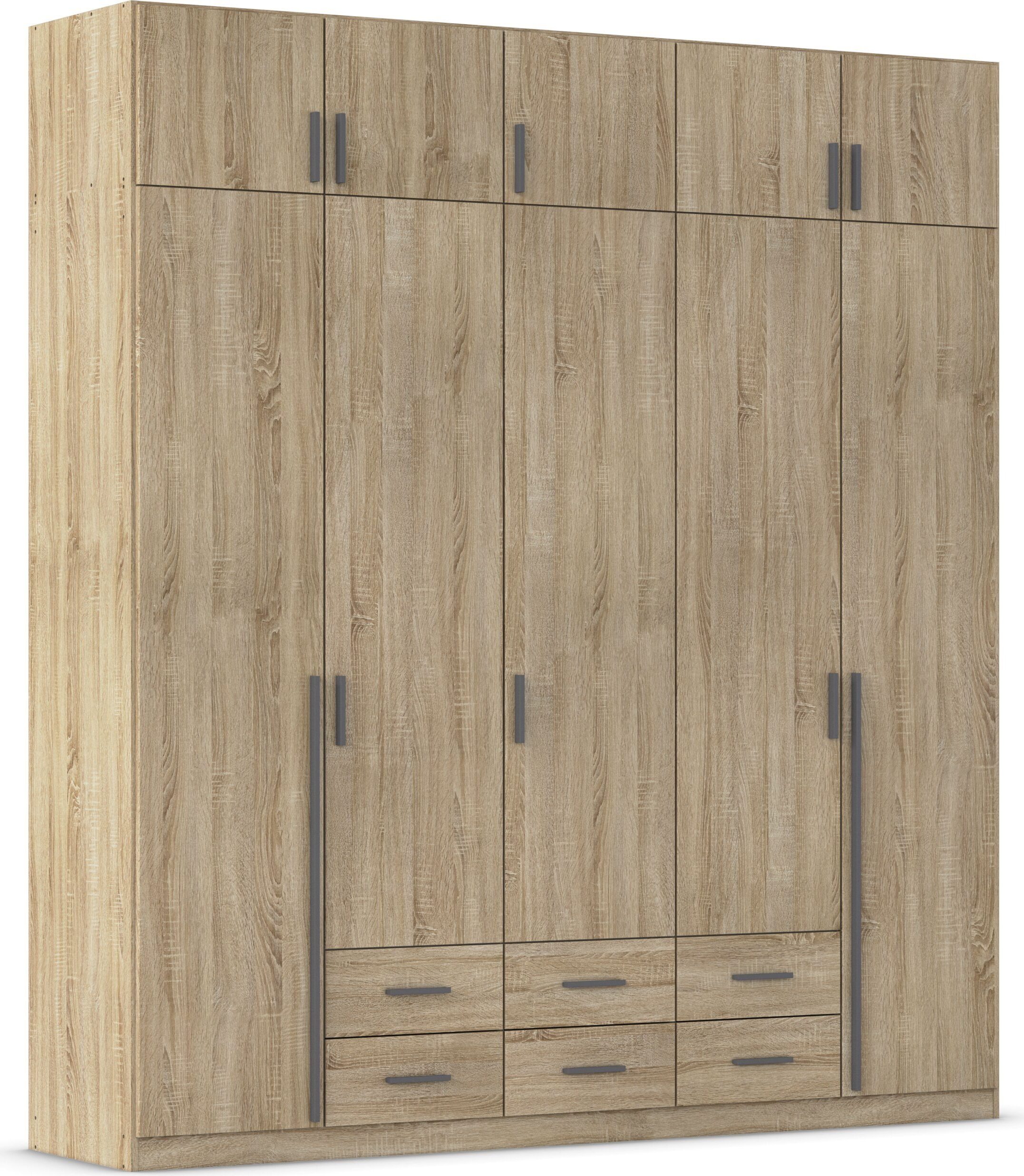 rauch "Schrank Garderobe Wäscheschrank GAMMA in 4 Breiten 91-226 cm" 3 verschiedene Ausstattungen BASIC/CLASSIC/PREMIUM (inkl. SOFT-CLOSE), mit Schubladen und Schrankaufsatz, schlichtes Design MADE IN GERMANY