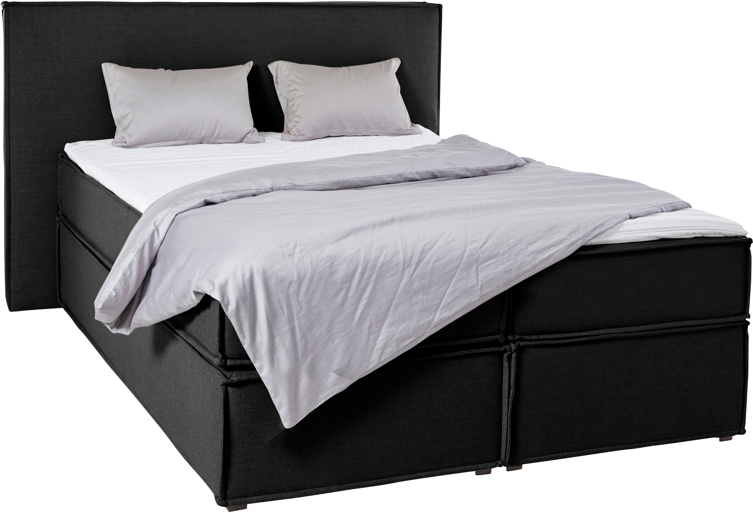 LeGer Home by Lena Gercke Boxspringbett "Yuma" incl. Topper, in 4 Breiten, 3 Matratzenarten und je 2 Härtegraden