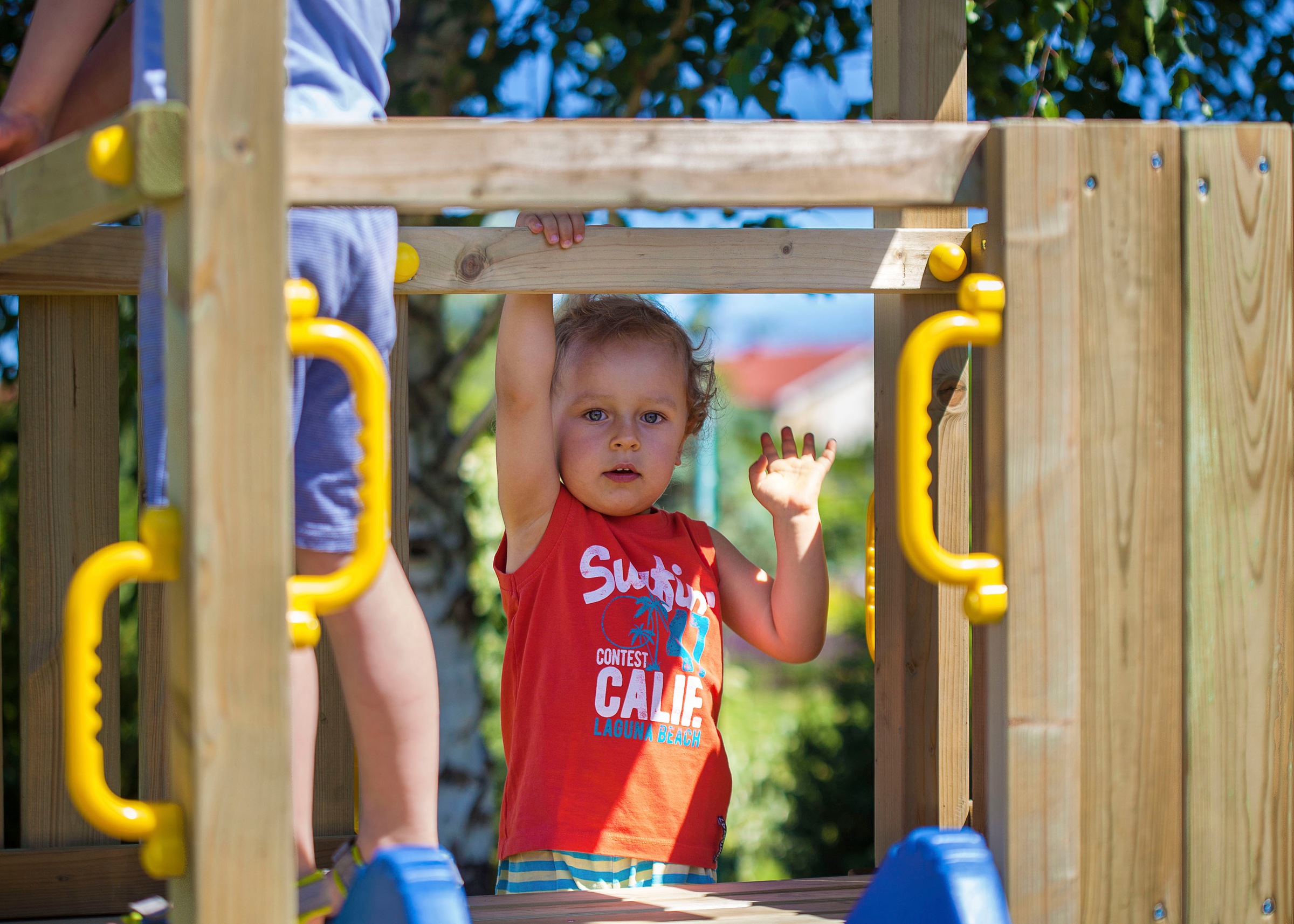 FUNGOO Spielturm »CAROL 1«, mit Rutsche & Kletterwand