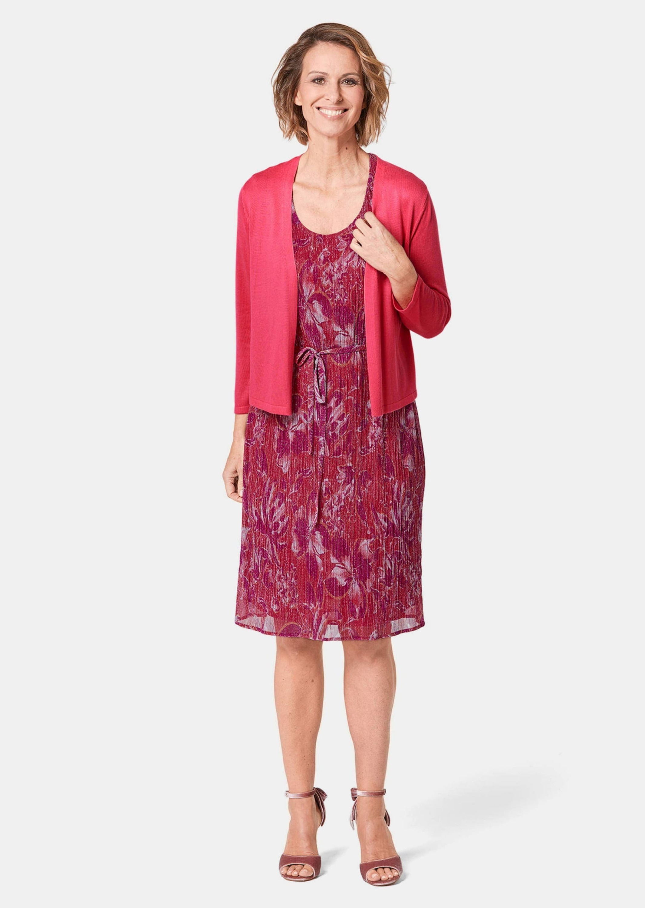 Goldner Wunderbar Taille Courte Boléro en Maille Rose 25 3
