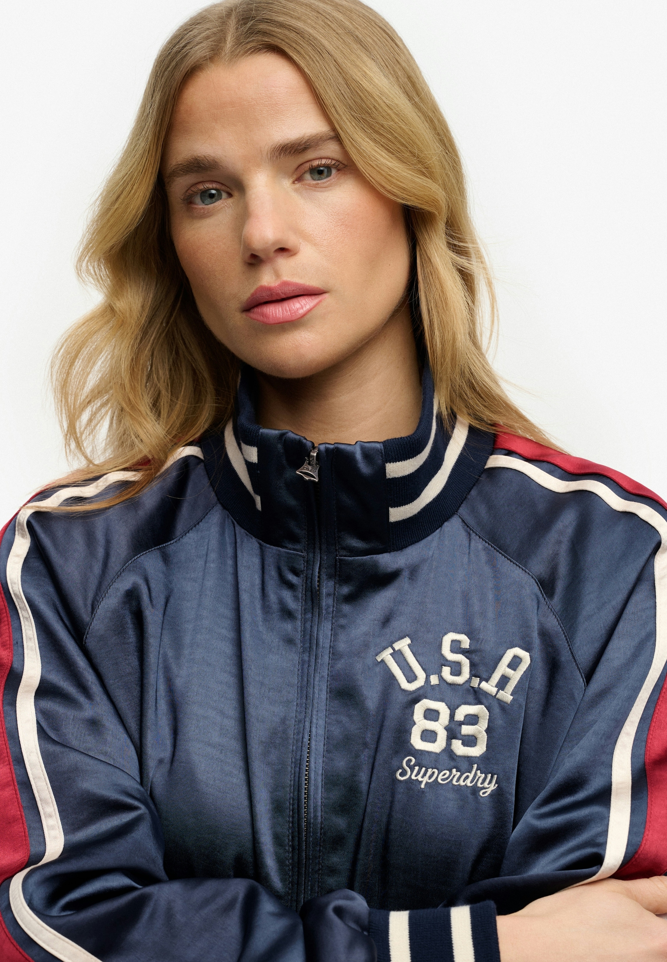 Superdry Blouson »SUIKA TRACK JACKET« Kunstfaser, oversize