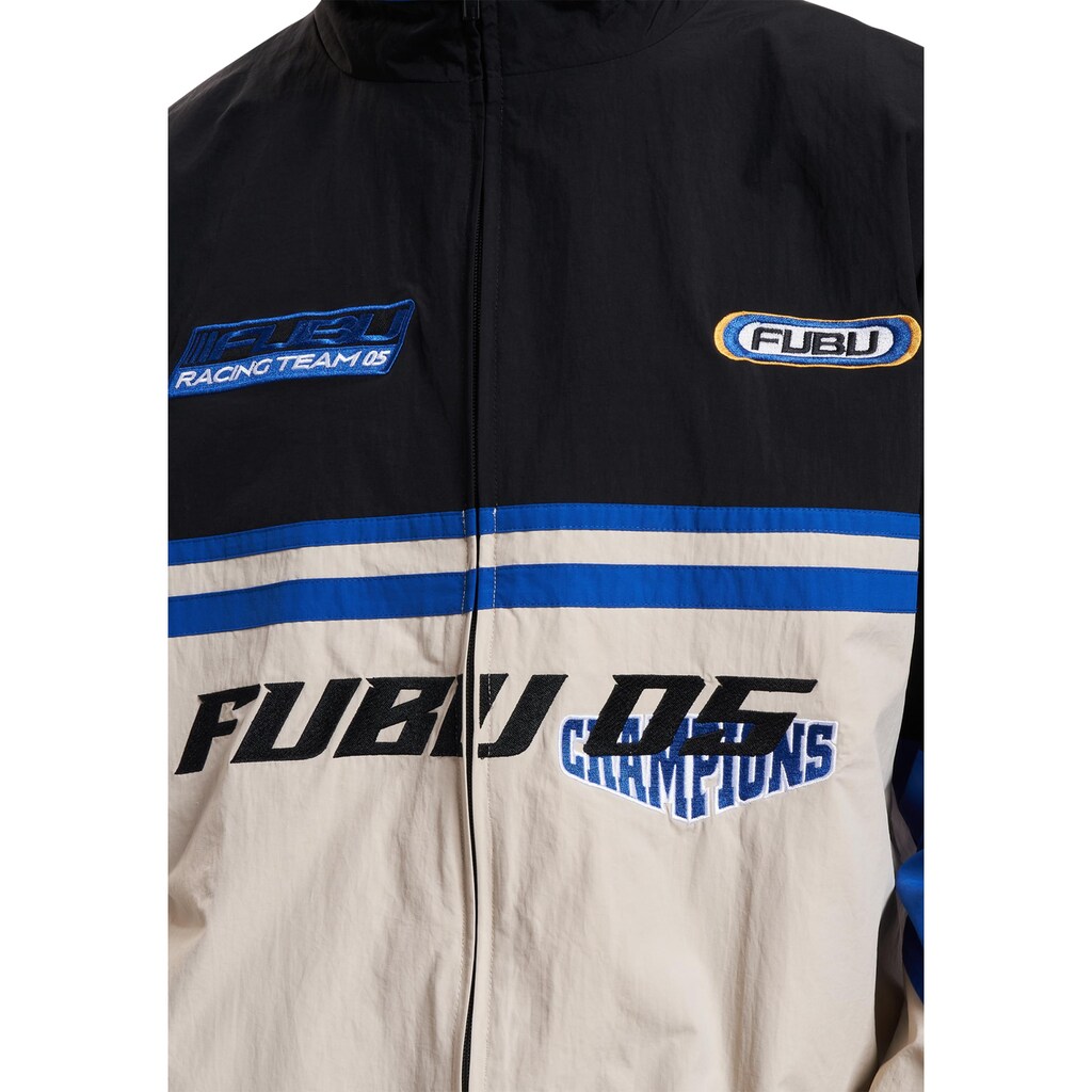 Fubu Trainingsjacke »Fubu Herren FM233-003-1 FUBU Corporate Track Jacket«, (1 St.), ohne Kapuze