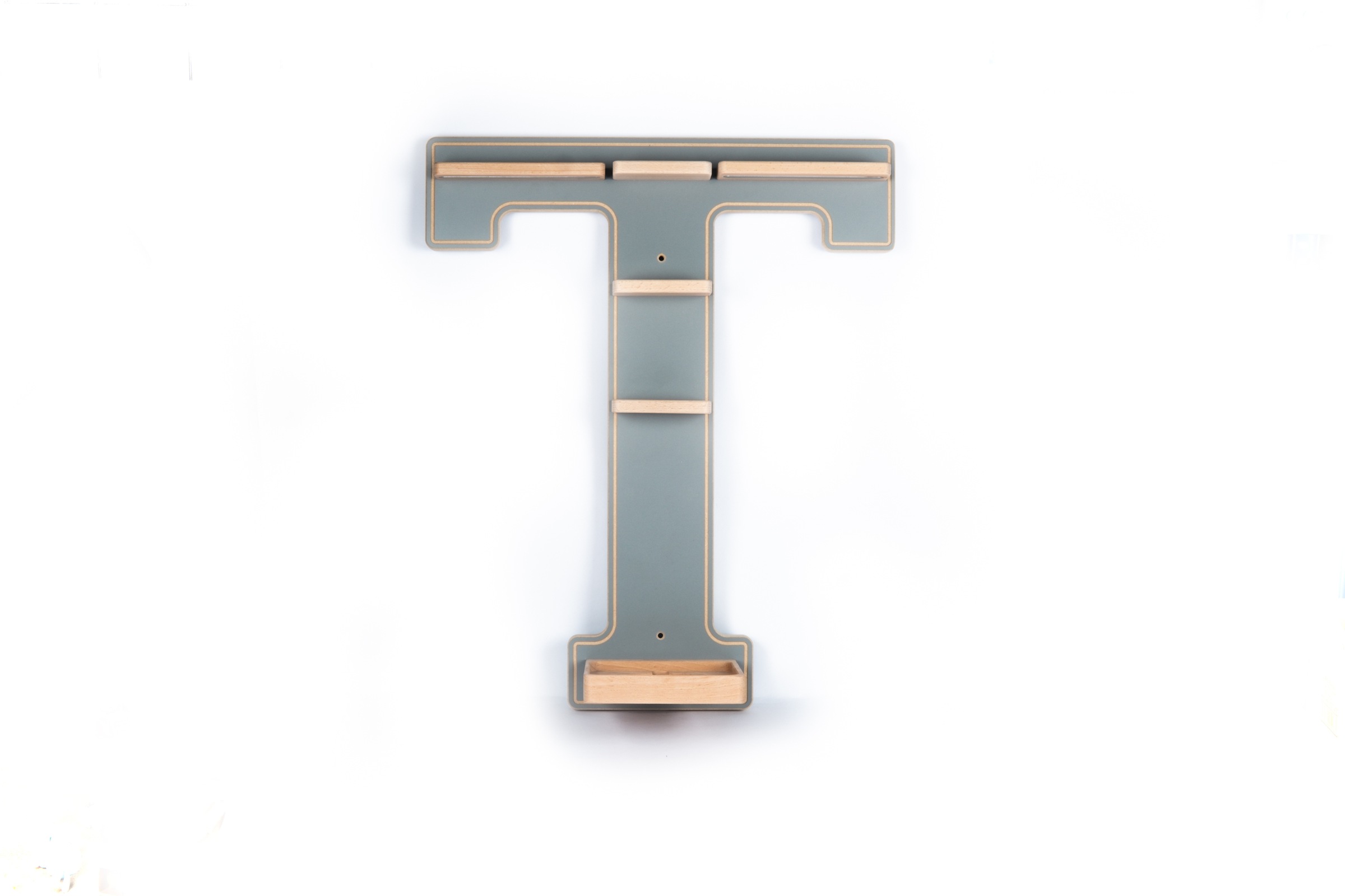 Boarti Wandregal "Holz Regal Buchstabe T für Toniebox Tonies Figuren" 1 Stk günstig online kaufen