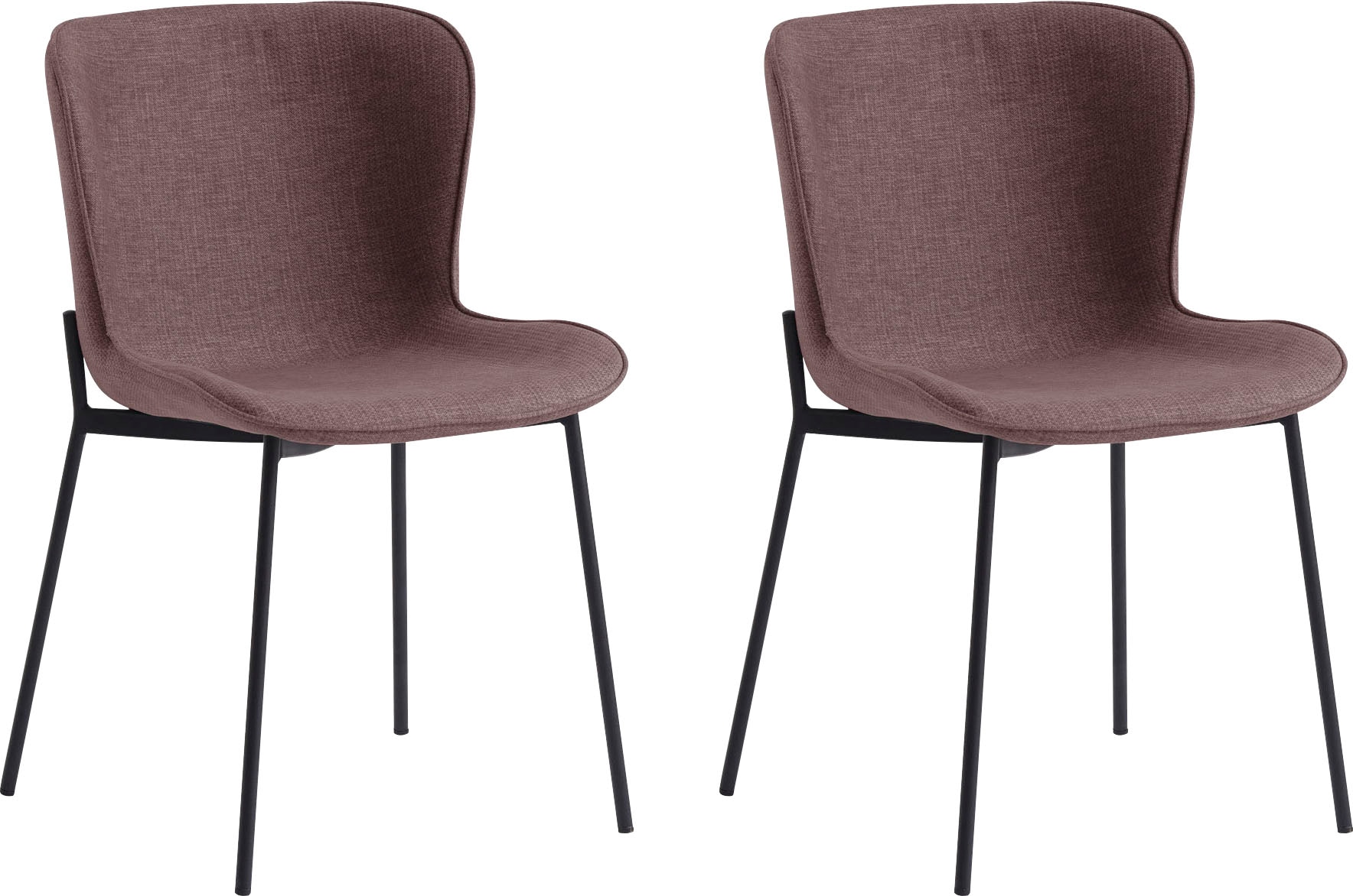 SalesFever Esszimmerstuhl, (Set), 2 St., Struktur (100% Polyester)
