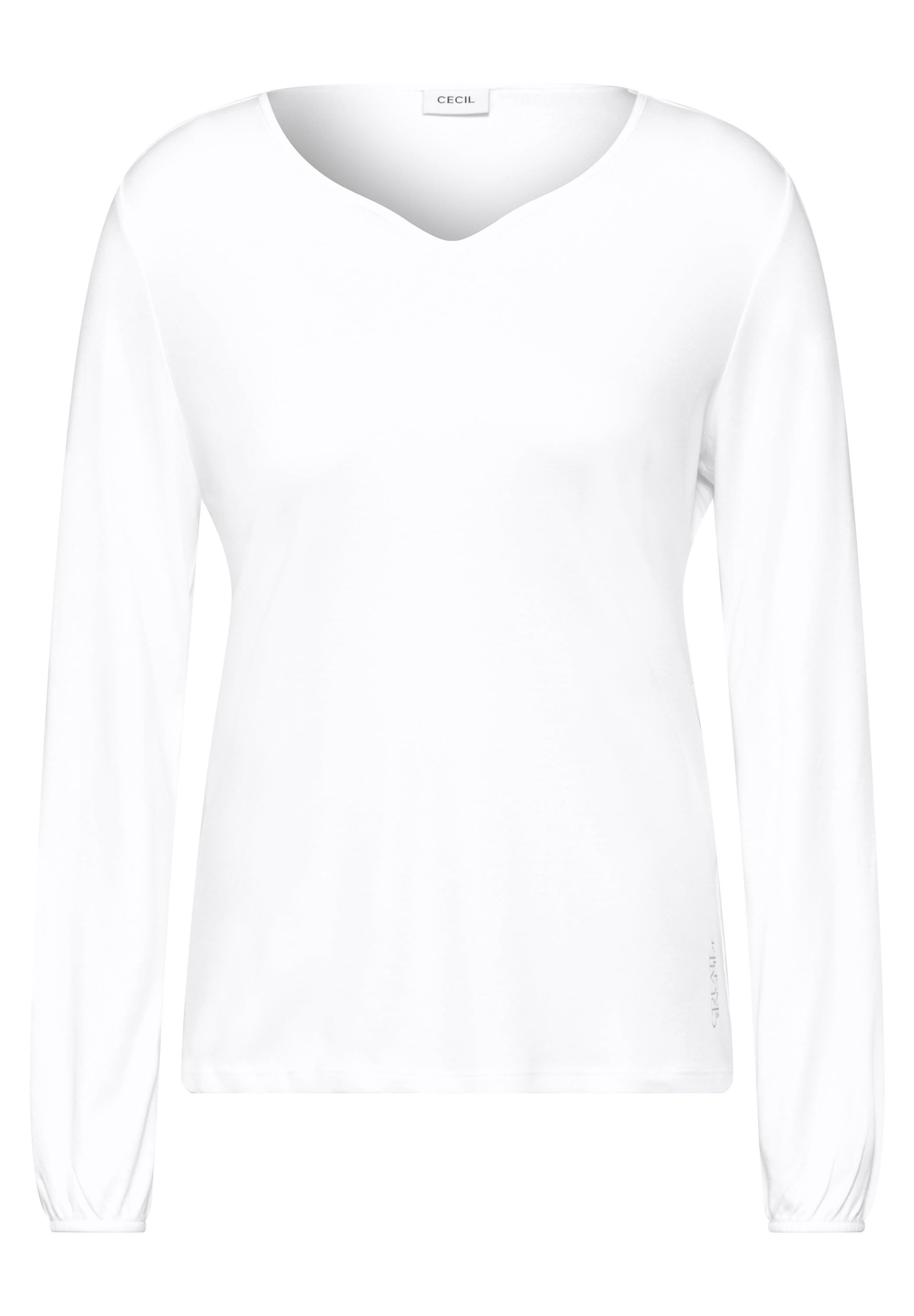 Cecil Langarmshirt, aus softem Materialmix