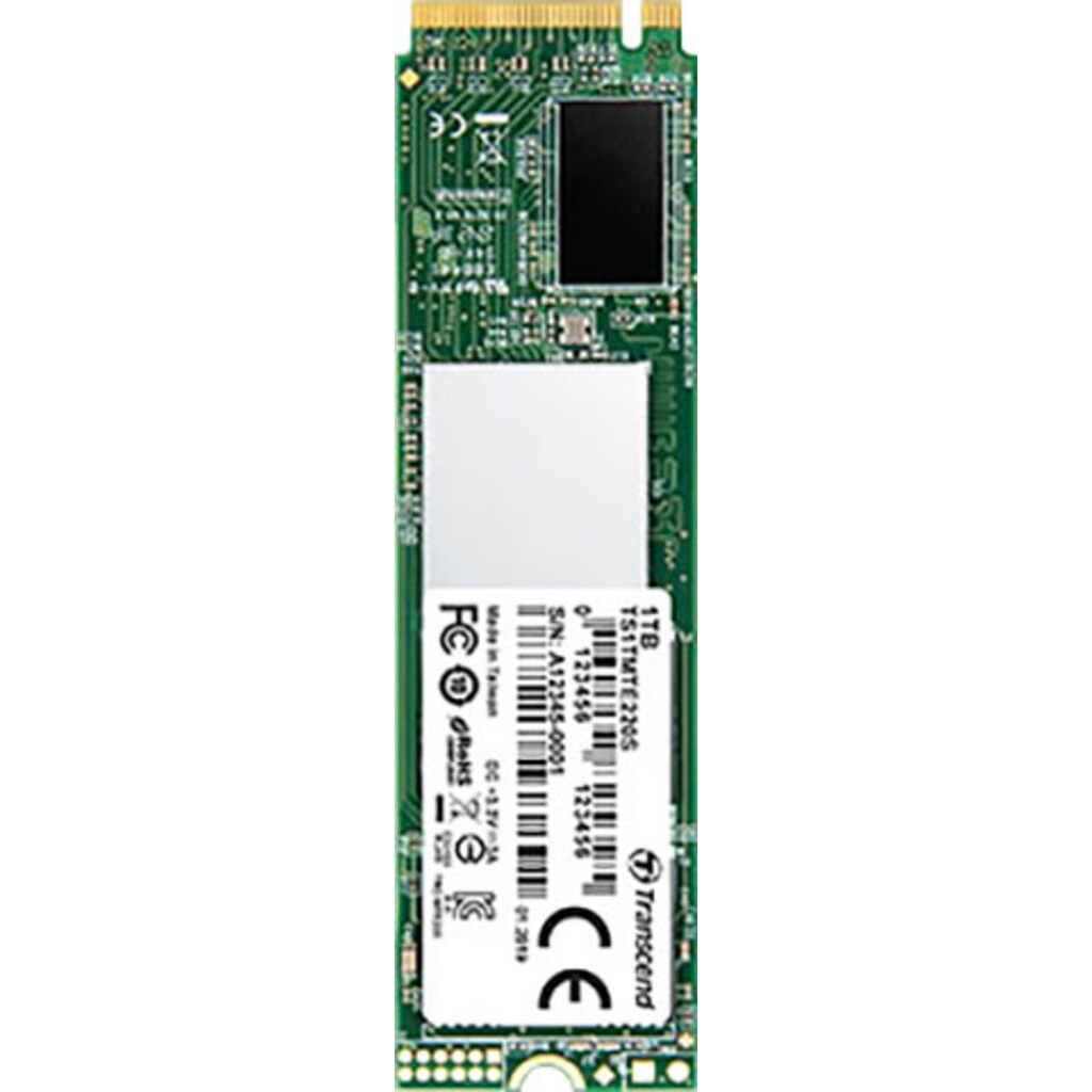 Transcend interne SSD »MTE220S PCIe SSD 1TB«, Anschluss M.2 (2880)