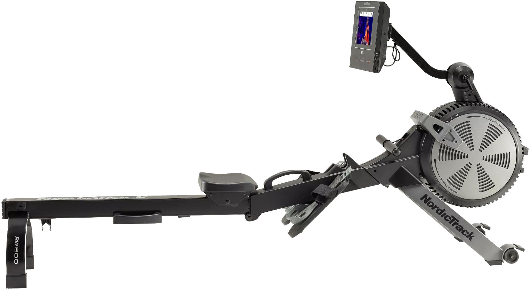 Rudergerät »NordicTrack RW600«, iFIT-fähiger Rower mit schwenkbarem 7'' Touchscreen