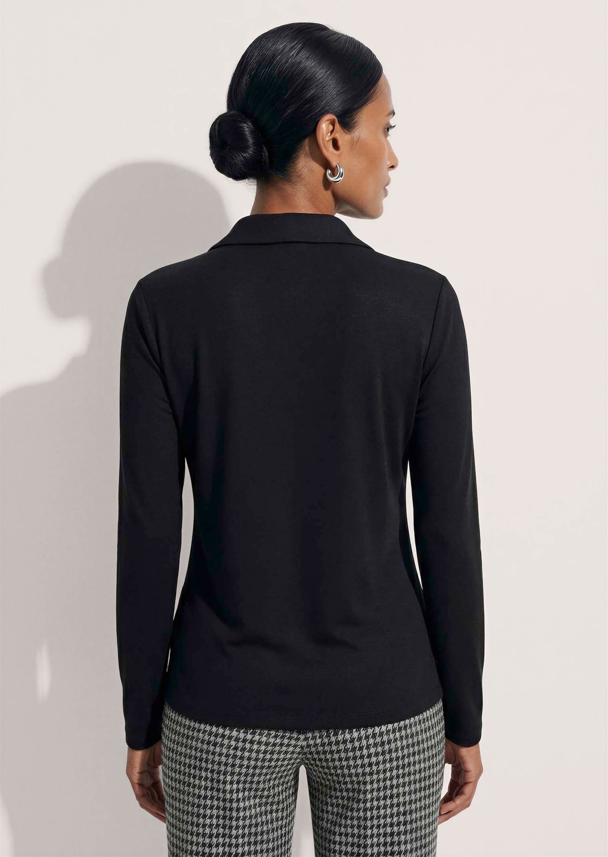 MADELEINE Langarmshirt »Shirt Blusenshirt im Materialmix«