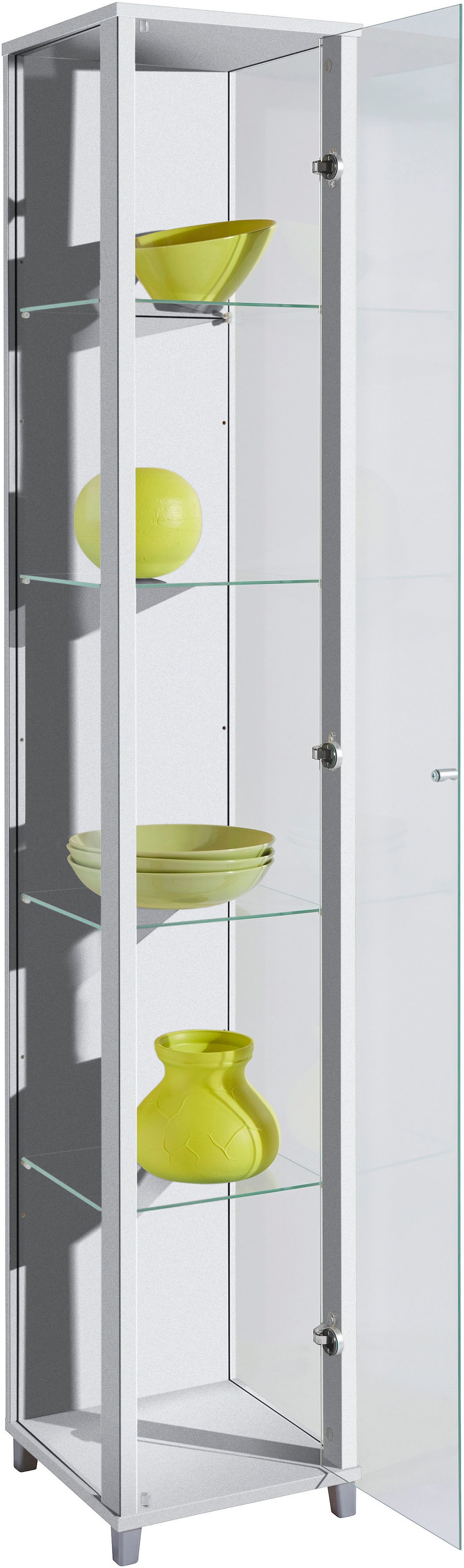 fif möbel Vitrine »OPTIMA Höhe ca. 172 cm« Standvitrine/Glasvitrine 1x Glastür,perfekt für Sammler,Sammlervitrine